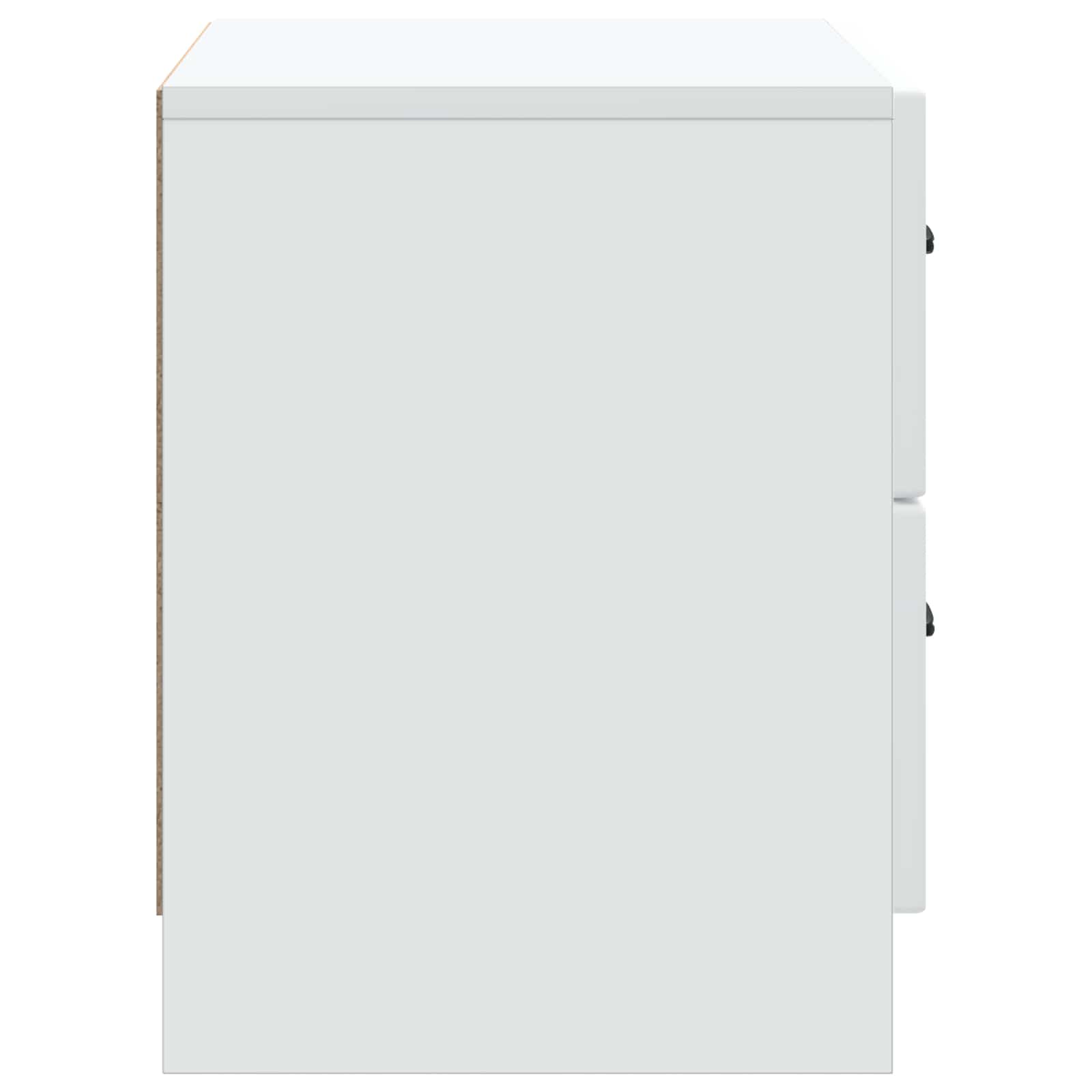 vidaXL Nachtkastje met lade Zwart 62 x 34,5 x 44,5 cm Bewerkt hout