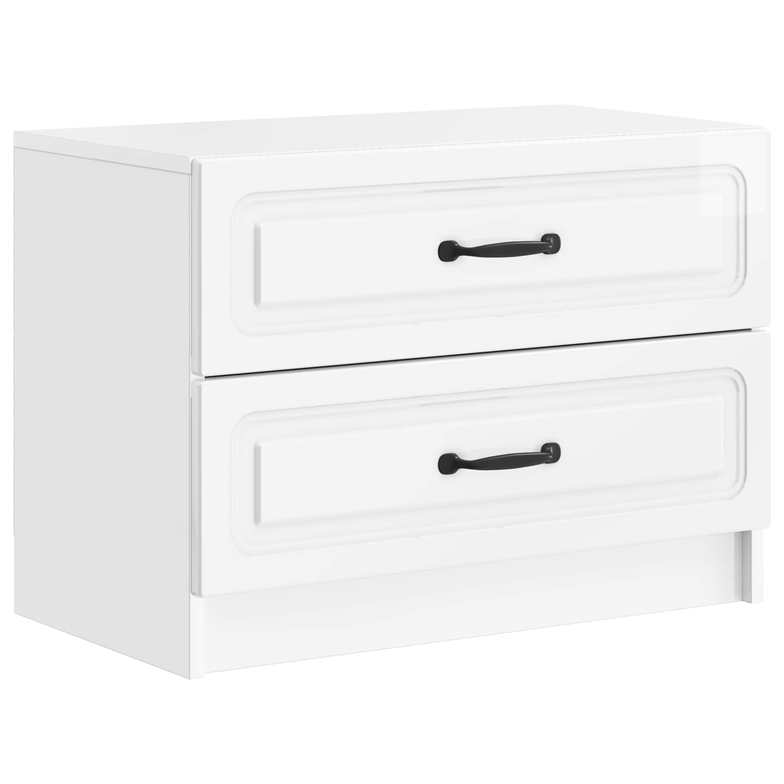 vidaXL Nachtkastje met lade Zwart 62 x 34,5 x 44,5 cm Bewerkt hout