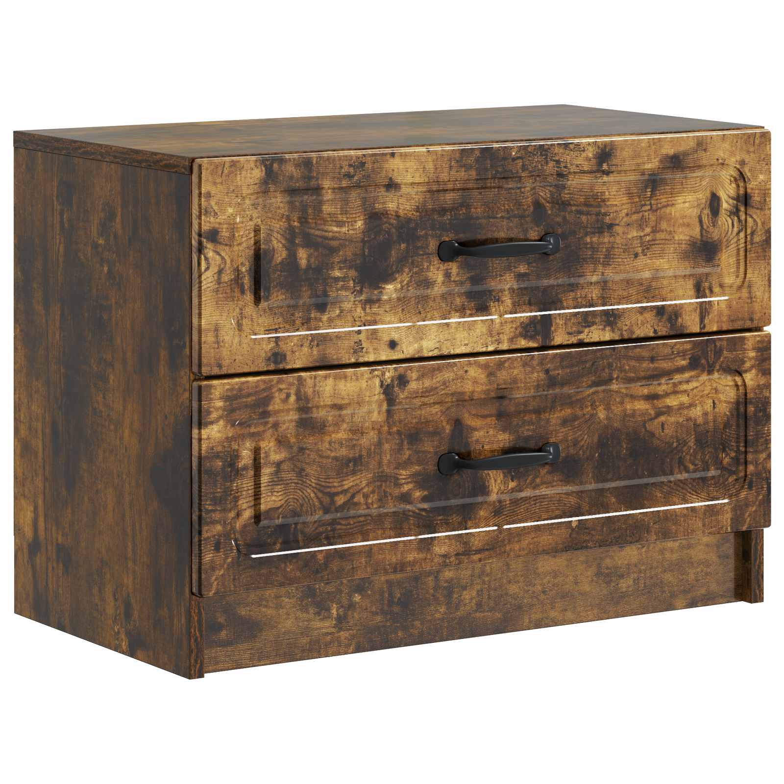 vidaXL Nachtkastje met lade Zwart 62 x 34,5 x 44,5 cm Bewerkt hout
