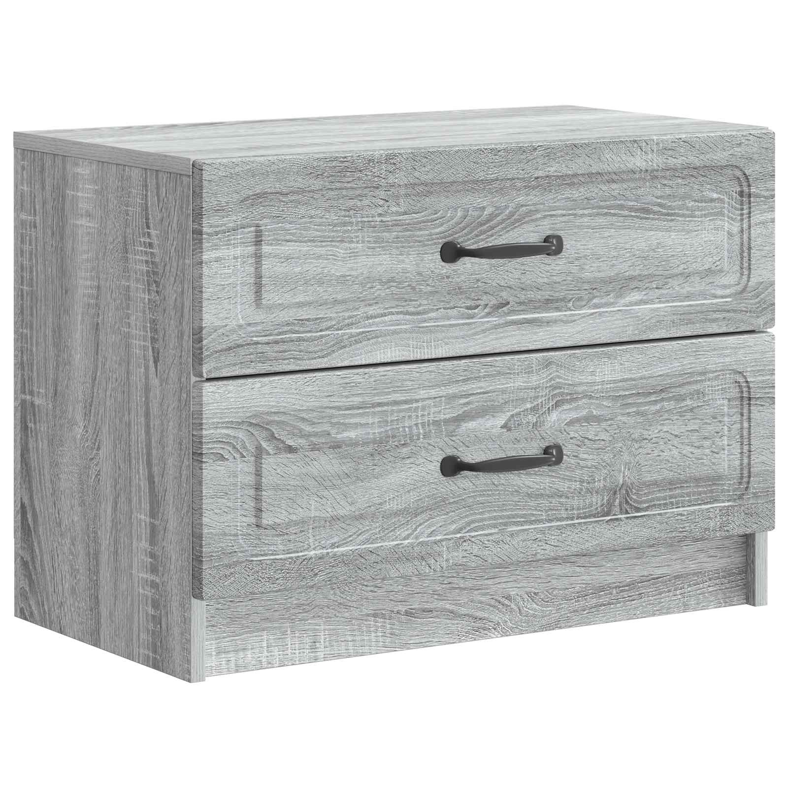 vidaXL Nachtkastje met lade Zwart 62 x 34,5 x 44,5 cm Bewerkt hout