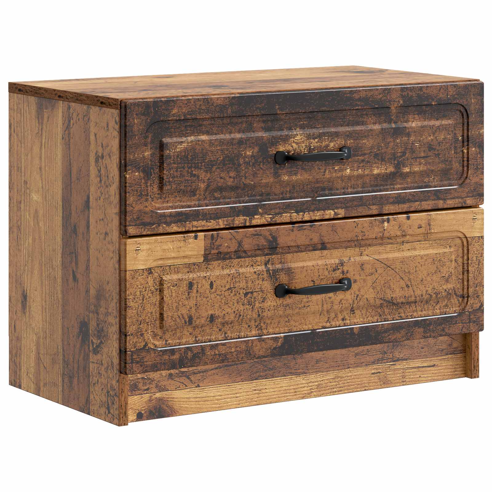 vidaXL Nachtkastje met lade Zwart 62 x 34,5 x 44,5 cm Bewerkt hout