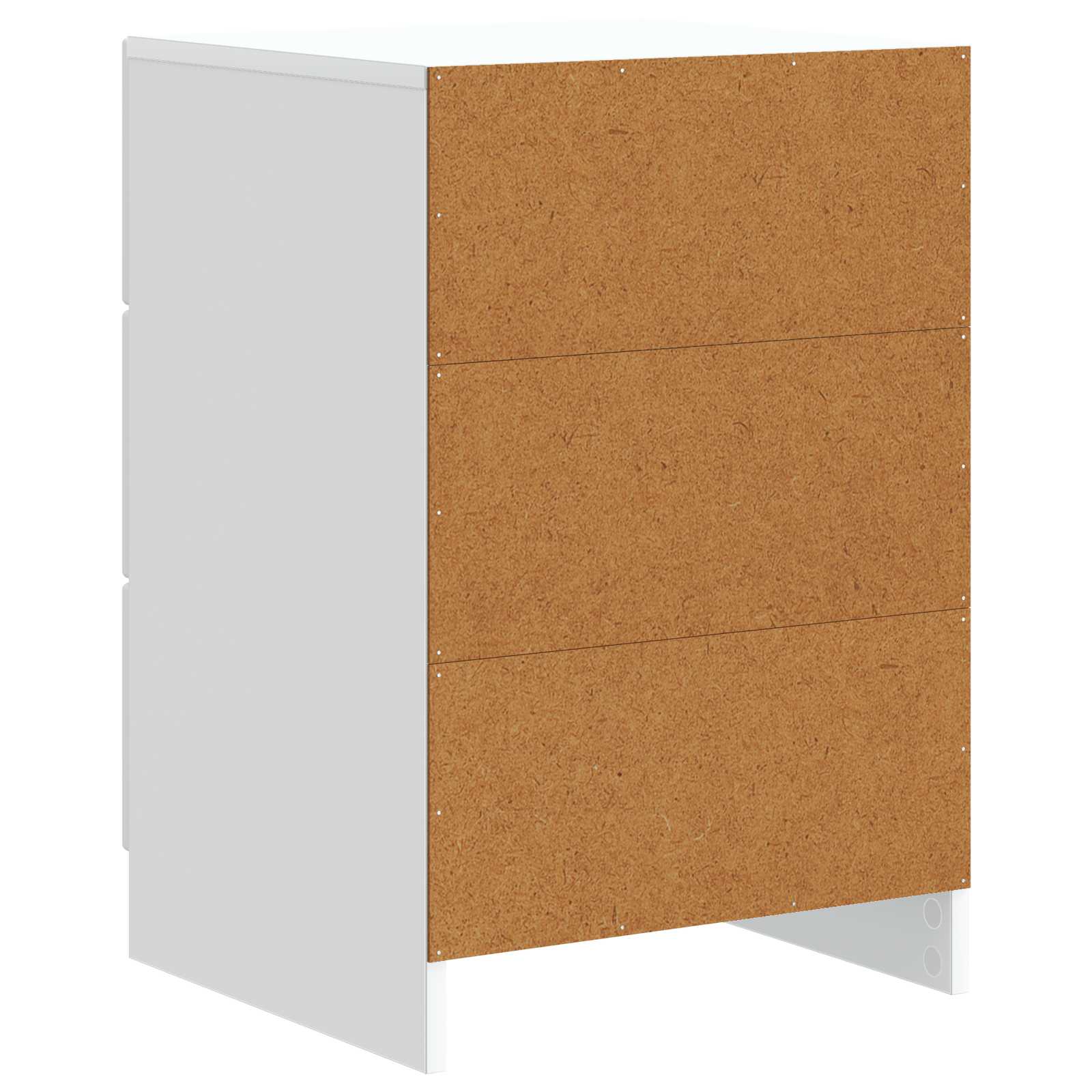 vidaXL Nachtkastje met lade Zwart 43 x 41 x 63,5 cm Bewerkt hout