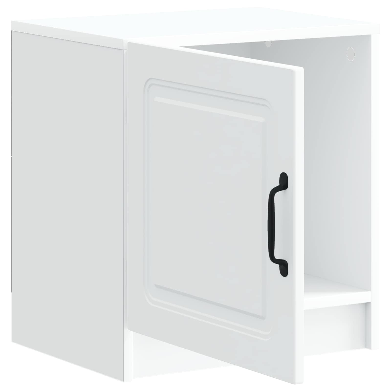 vidaXL Nachtkastje 2 pcs Wit 43 x 34,5 x 47 cm Bewerkt hout