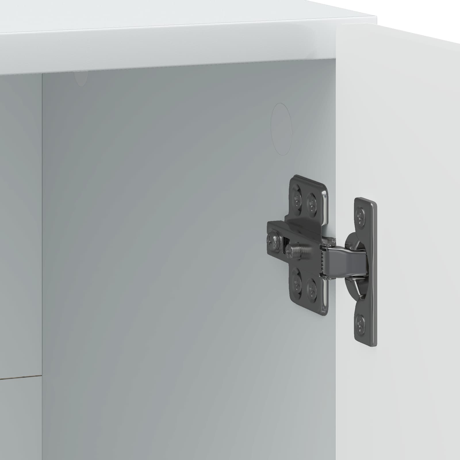 vidaXL Nachtkastje 2 pcs Wit 43 x 34,5 x 47 cm Bewerkt hout