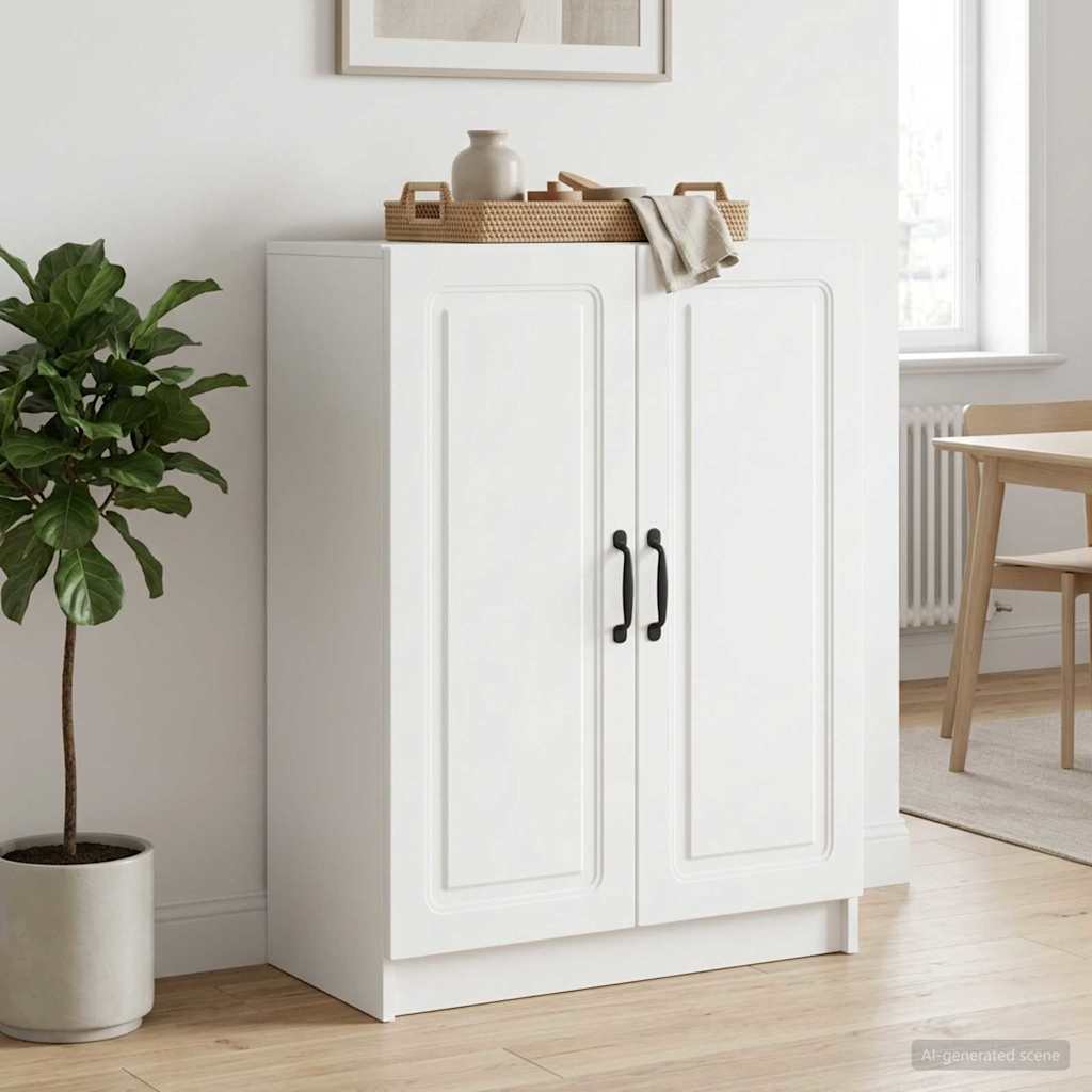 vidaXL Dressoir Zwart 66 x 34,5 x 87 cm Bewerkt hout