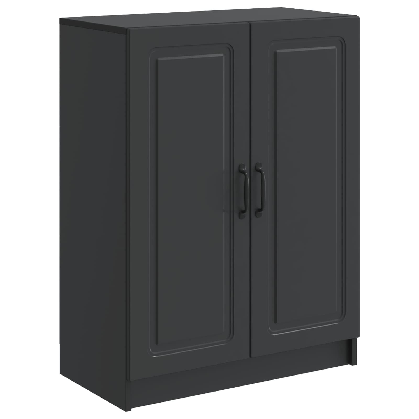 vidaXL Dressoir Zwart 66 x 34,5 x 87 cm Bewerkt hout