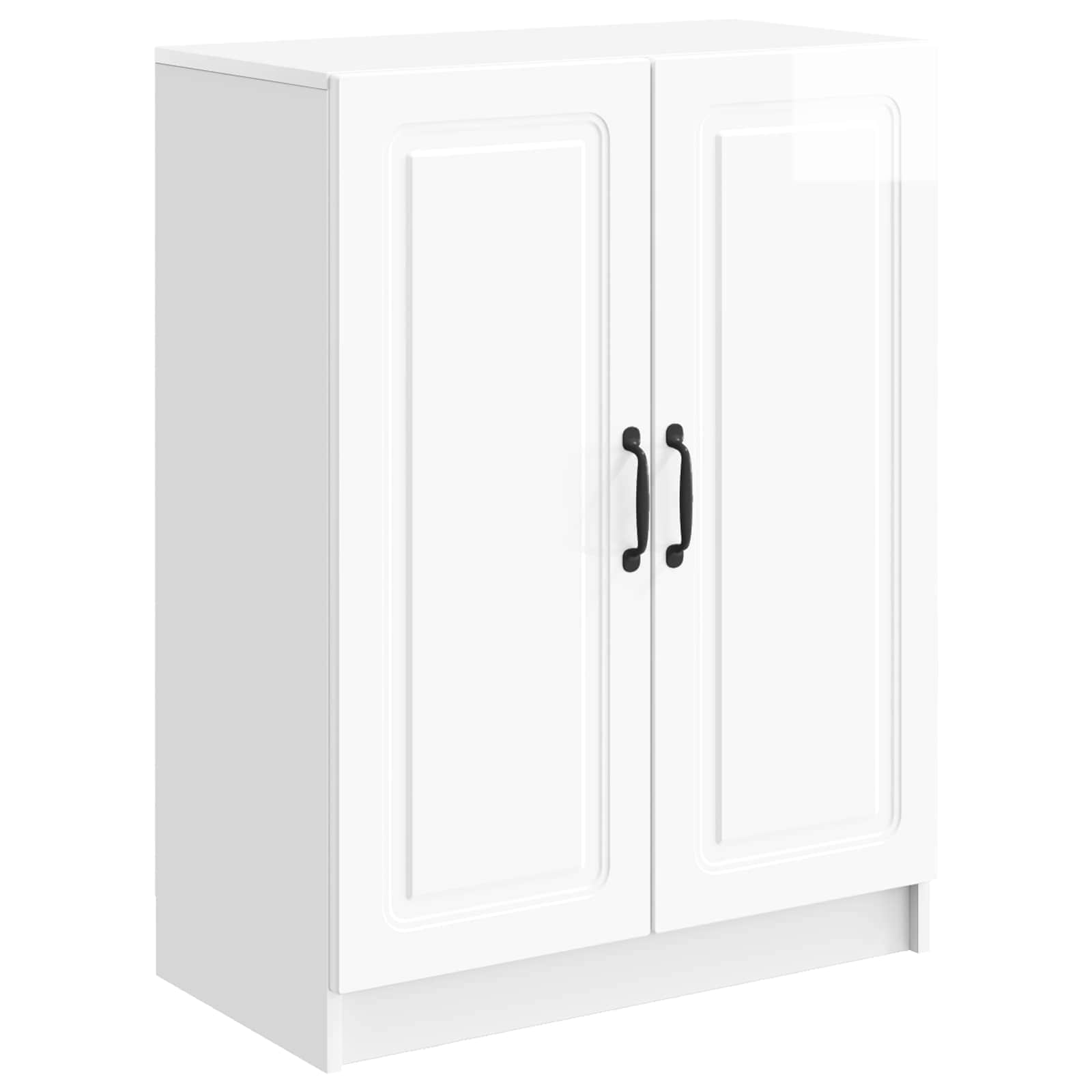 vidaXL Dressoir Zwart 66 x 34,5 x 87 cm Bewerkt hout