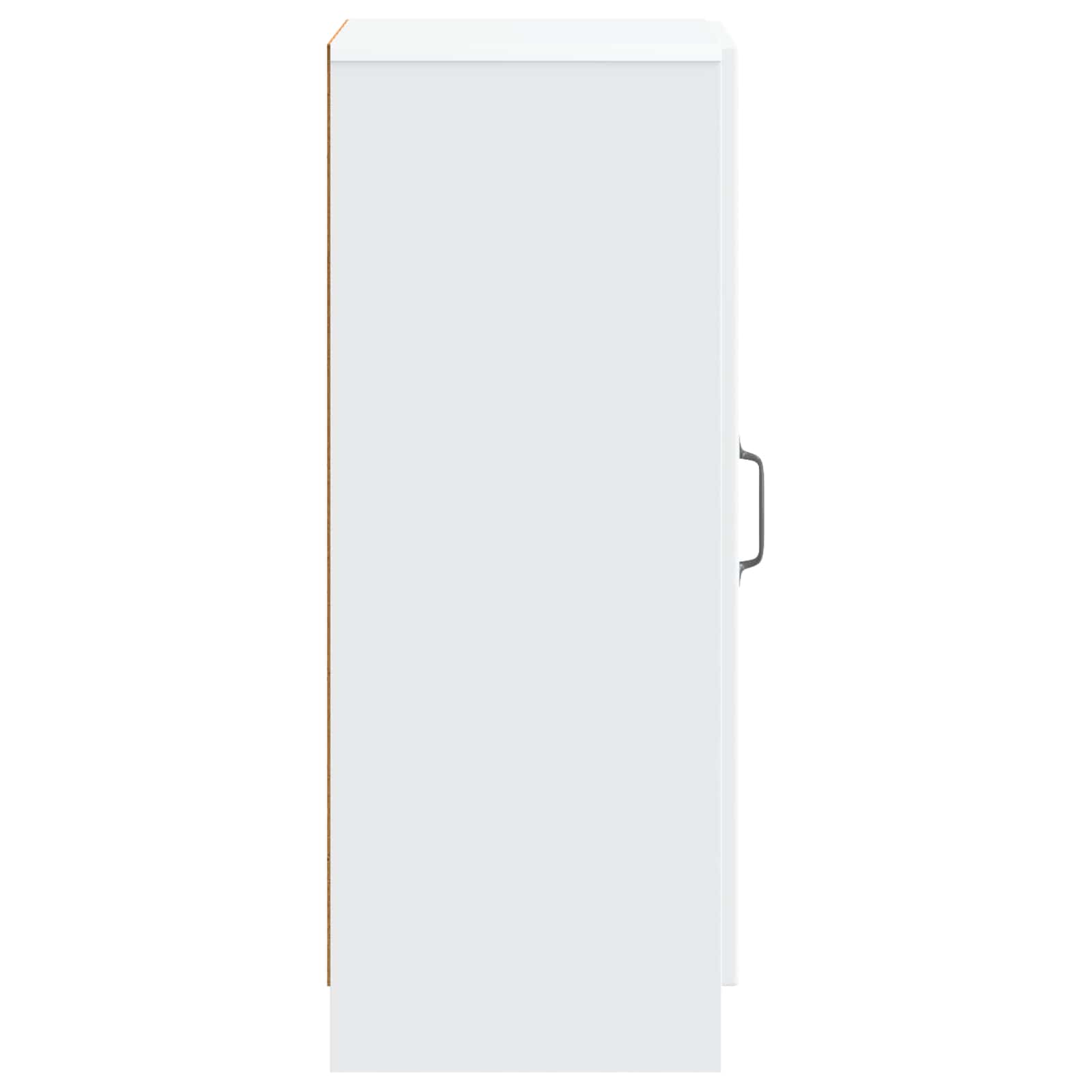vidaXL Dressoir Zwart 33 x 34,5 x 87 cm Bewerkt hout