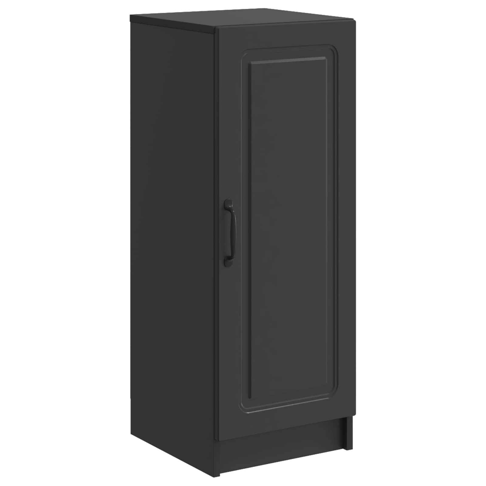 vidaXL Dressoir Zwart 33 x 34,5 x 87 cm Bewerkt hout