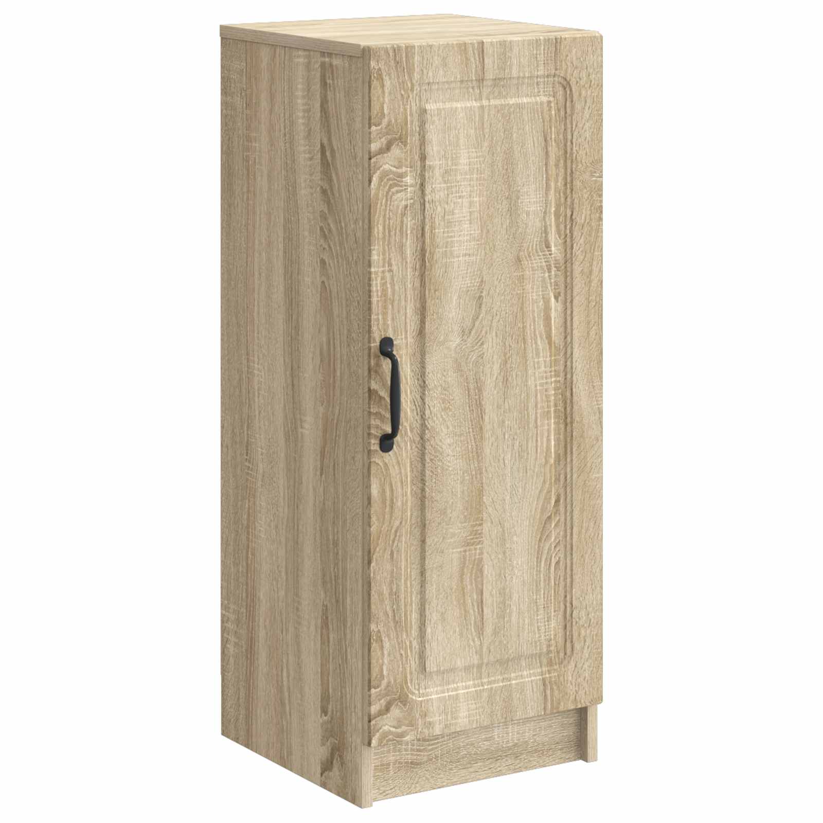 vidaXL Dressoir Zwart 33 x 34,5 x 87 cm Bewerkt hout