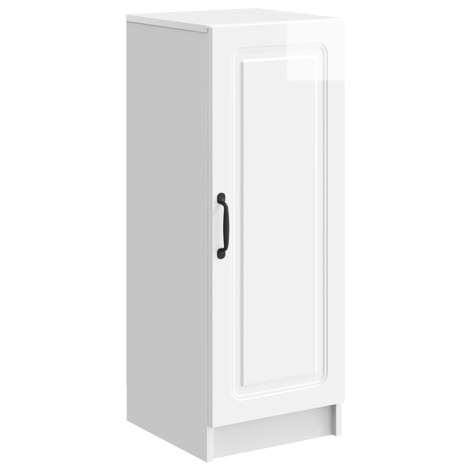 vidaXL Dressoir Zwart 33 x 34,5 x 87 cm Bewerkt hout