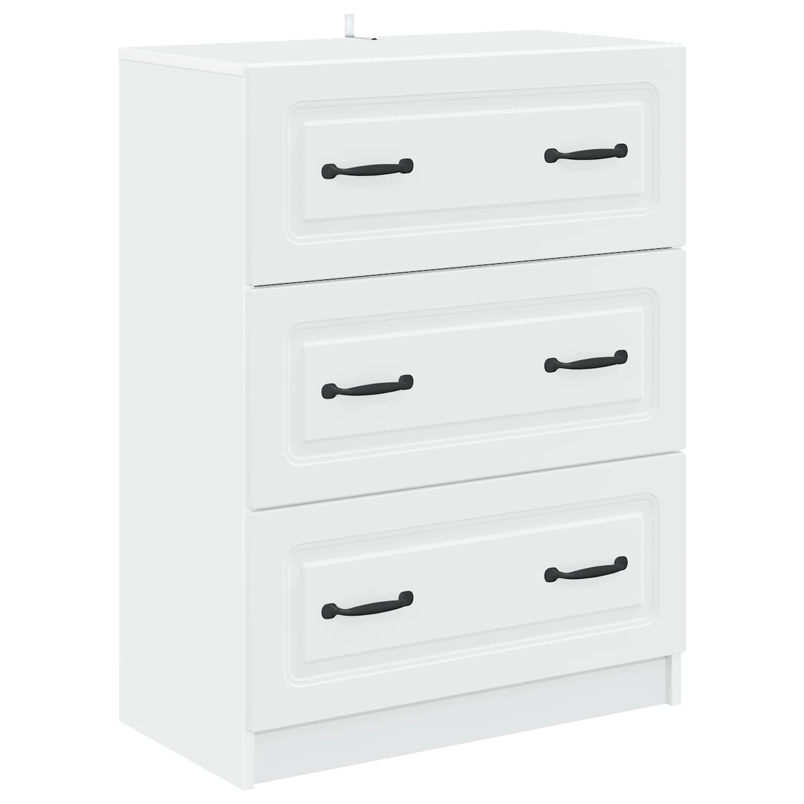 vidaXL Ladenkast Zwart 66 x 34,5 x 87 cm Bewerkt hout
