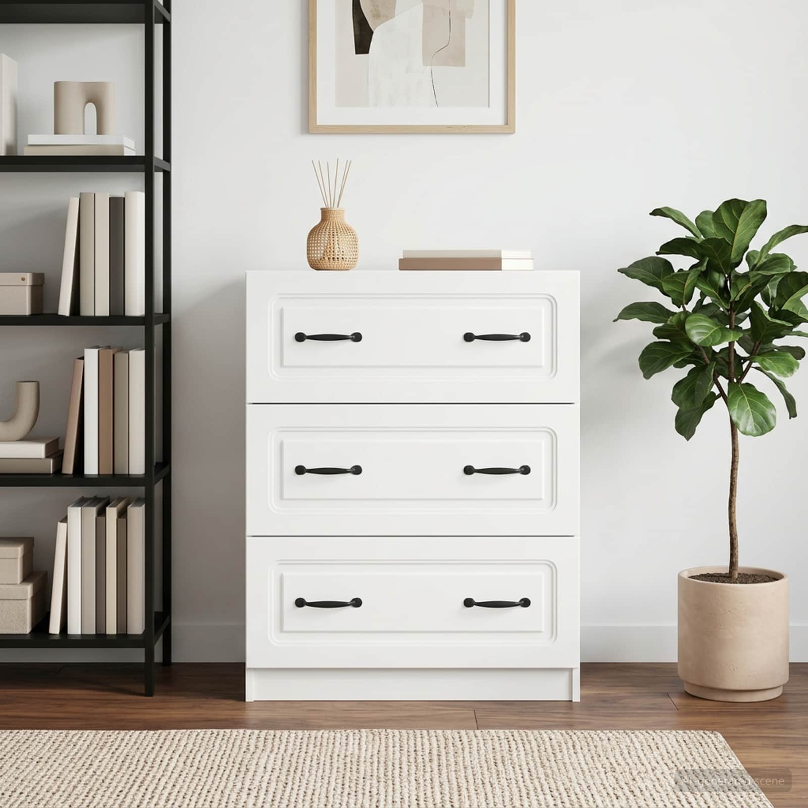 vidaXL Ladenkast Zwart 66 x 34,5 x 87 cm Bewerkt hout