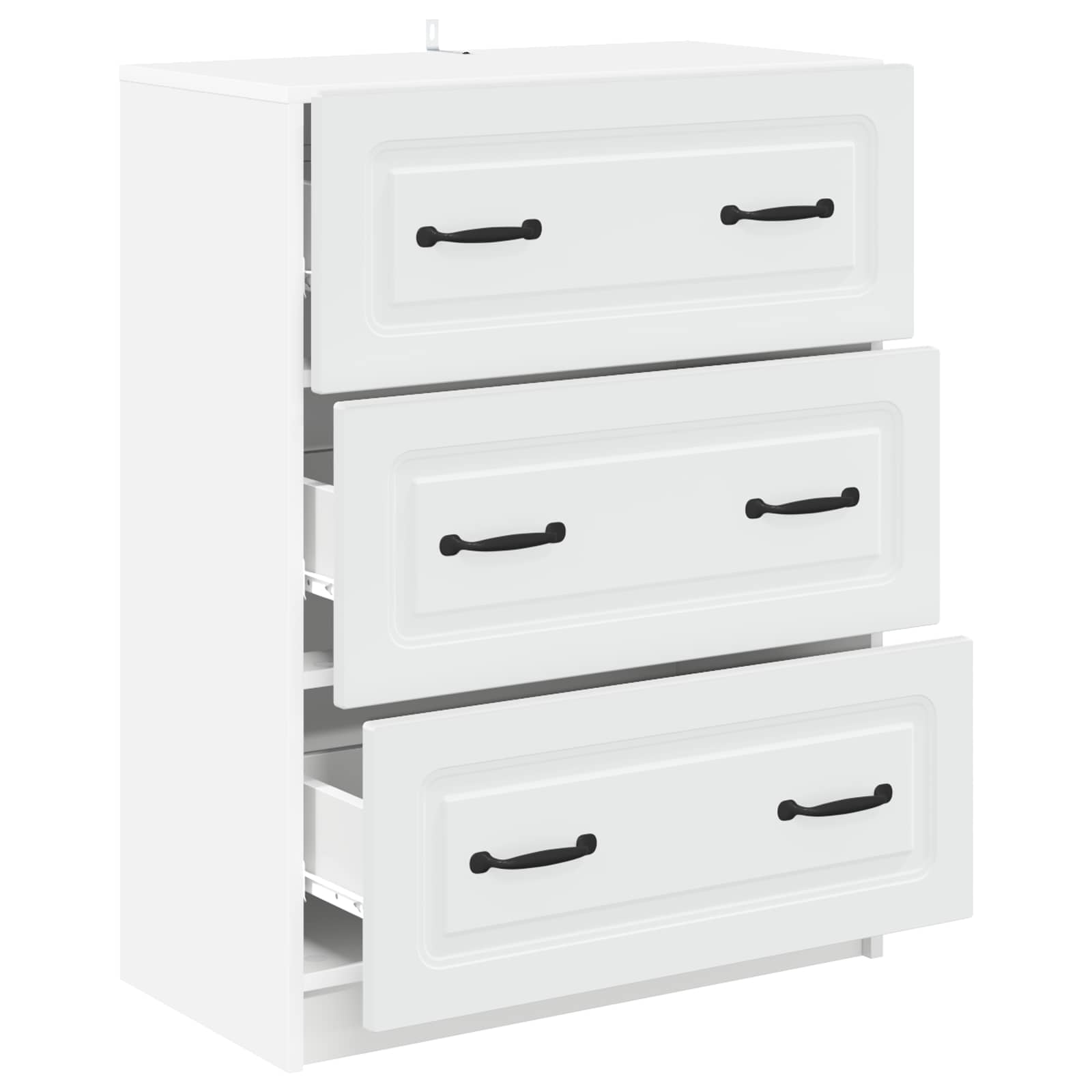 vidaXL Ladenkast Zwart 66 x 34,5 x 87 cm Bewerkt hout