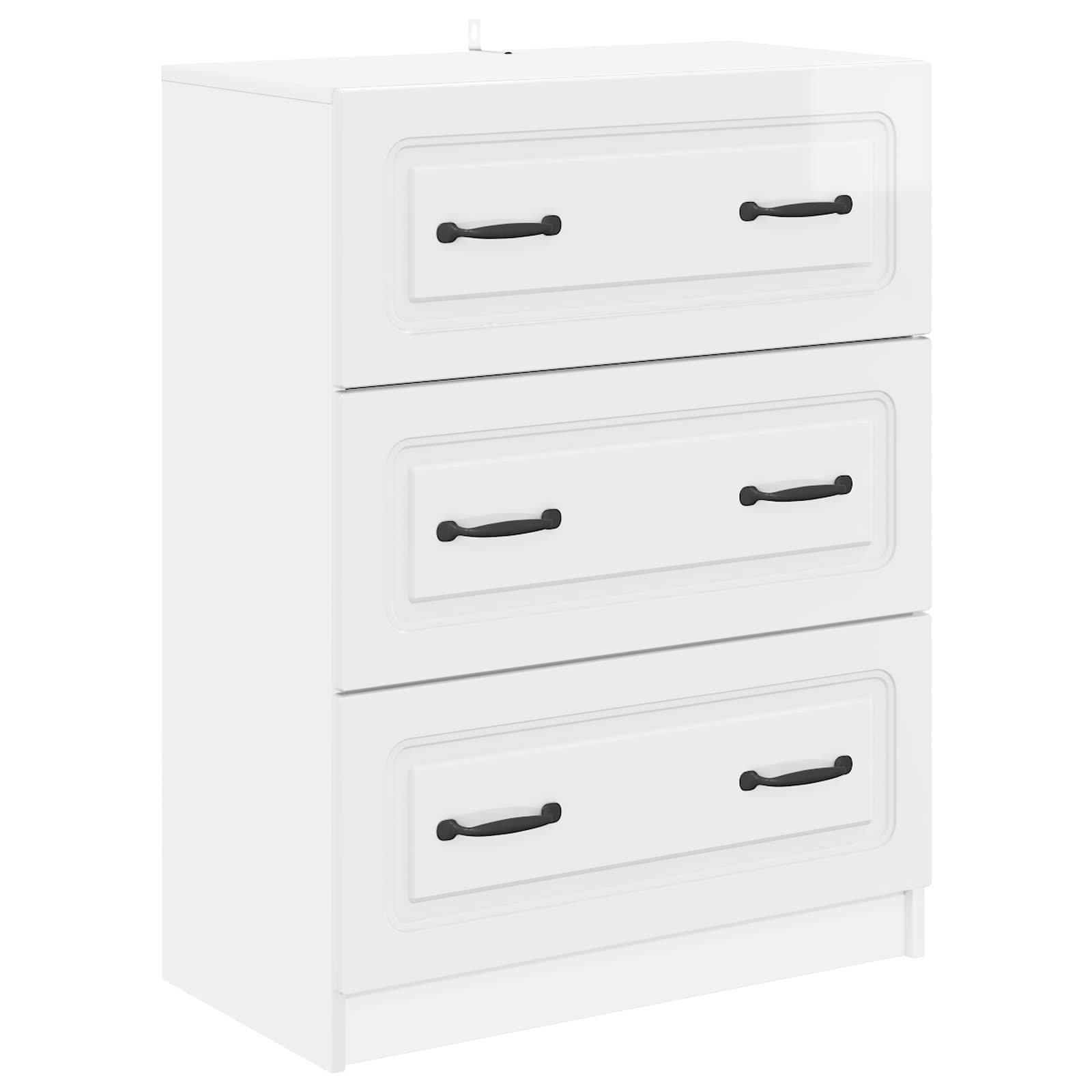vidaXL Ladenkast Zwart 66 x 34,5 x 87 cm Bewerkt hout
