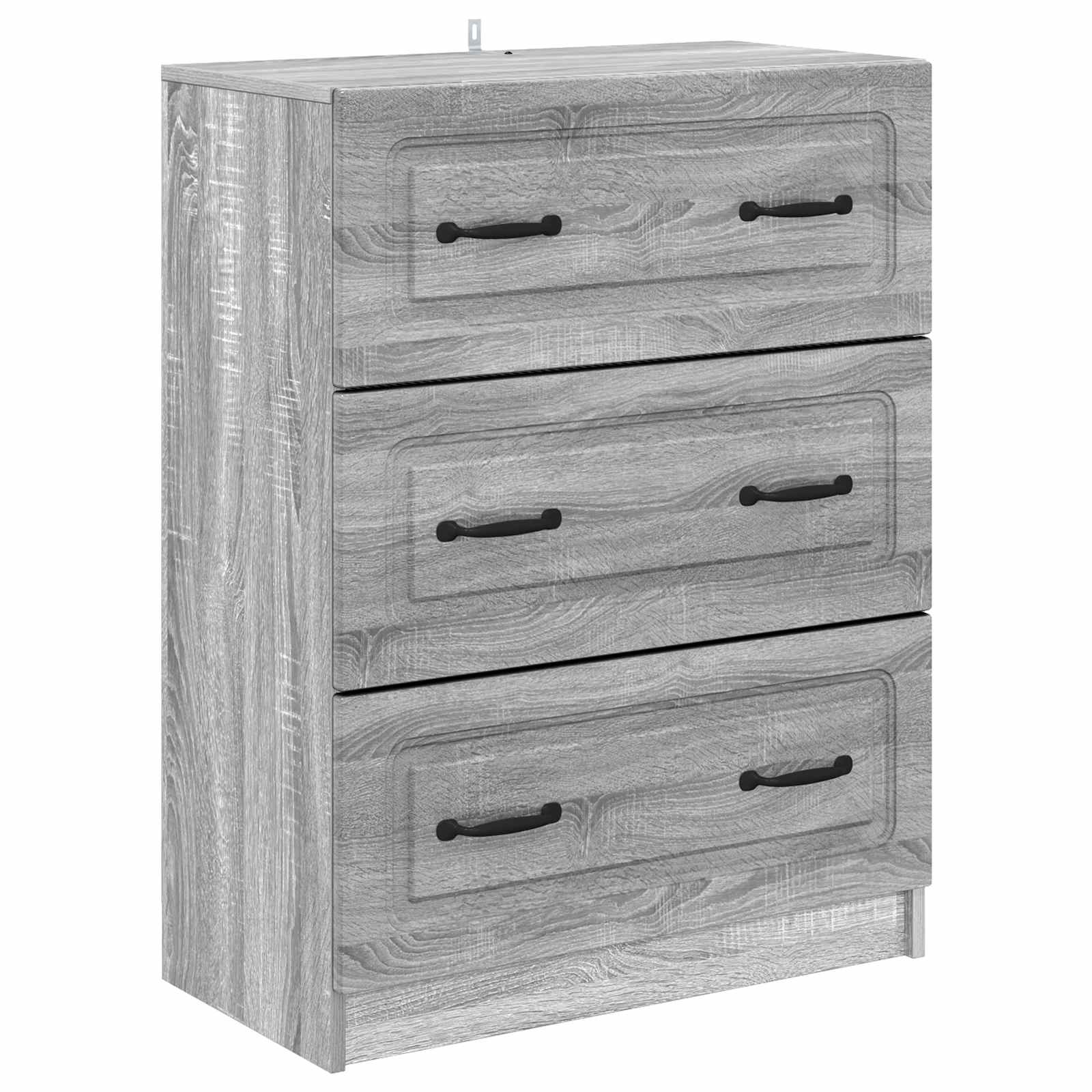 vidaXL Ladenkast Zwart 66 x 34,5 x 87 cm Bewerkt hout