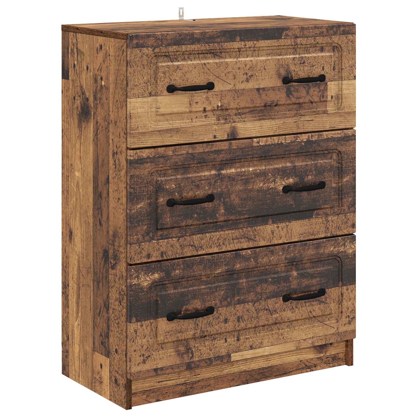 vidaXL Ladenkast Zwart 66 x 34,5 x 87 cm Bewerkt hout