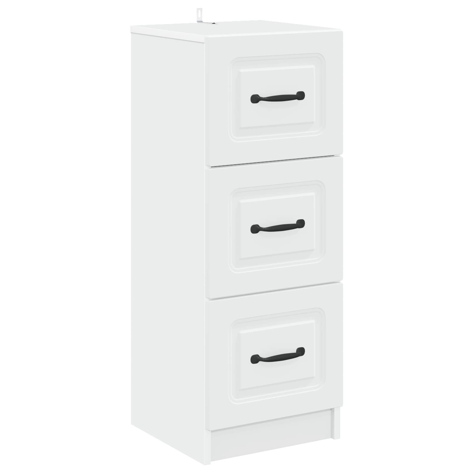 vidaXL Ladenkast Zwart 33 x 34,5 x 87 cm Bewerkt hout