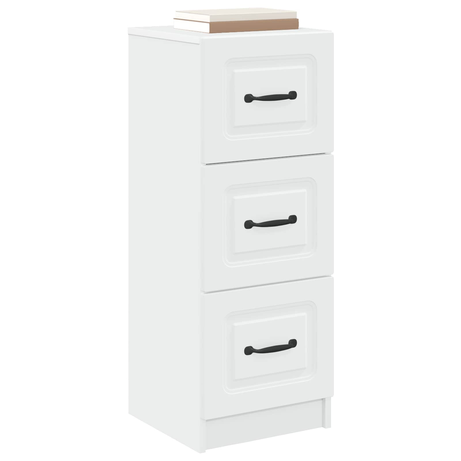 vidaXL Ladenkast Zwart 33 x 34,5 x 87 cm Bewerkt hout