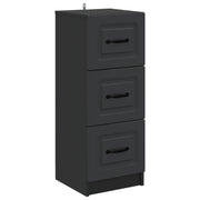 vidaXL Ladenkast Zwart 33 x 34,5 x 87 cm Bewerkt hout