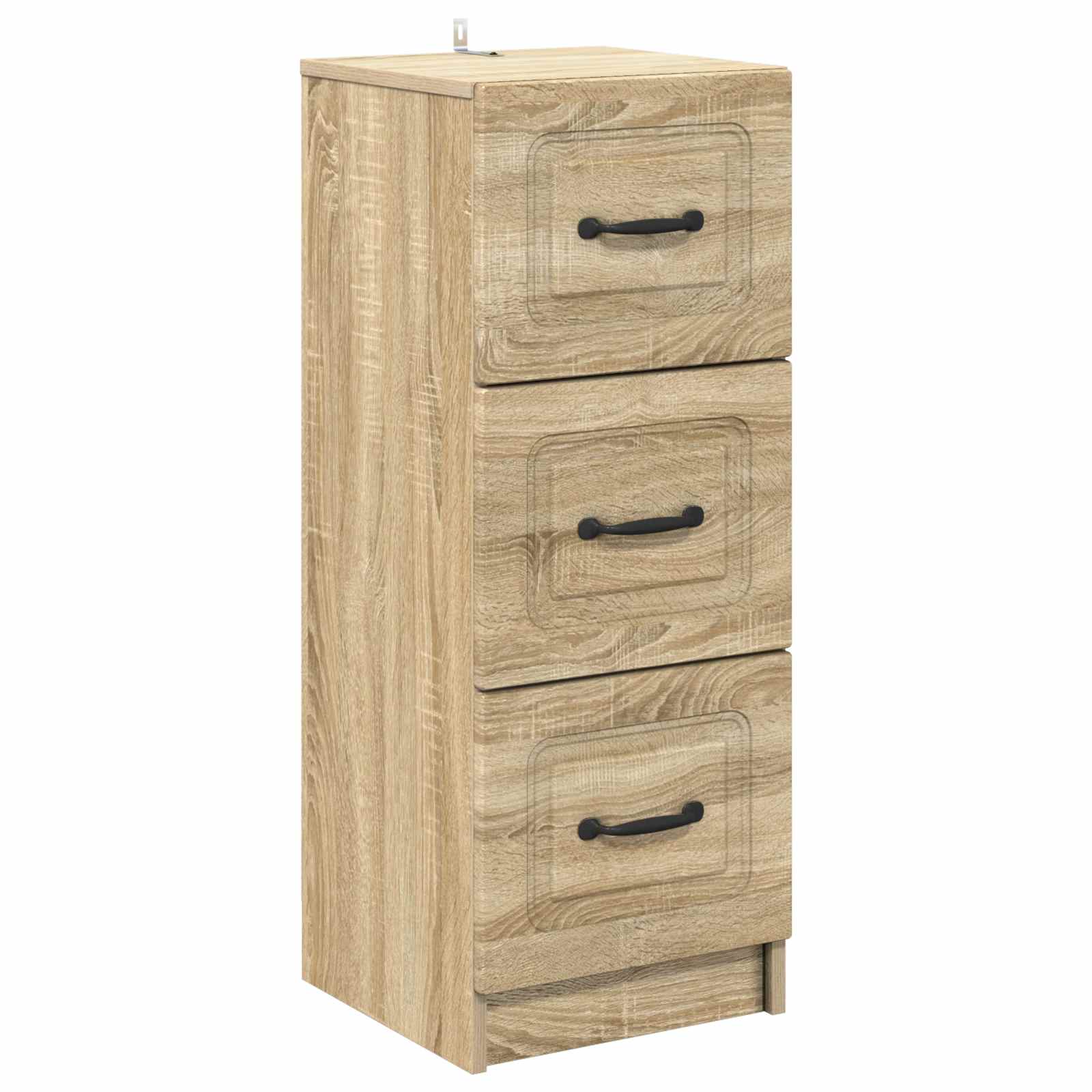 vidaXL Ladenkast Zwart 33 x 34,5 x 87 cm Bewerkt hout