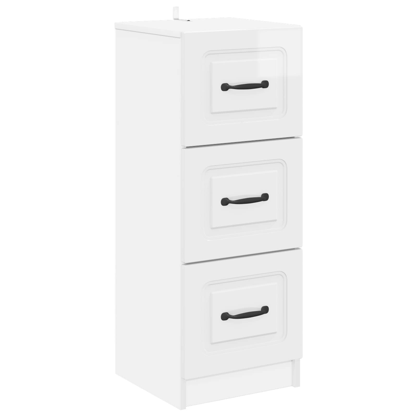 vidaXL Ladenkast Zwart 33 x 34,5 x 87 cm Bewerkt hout