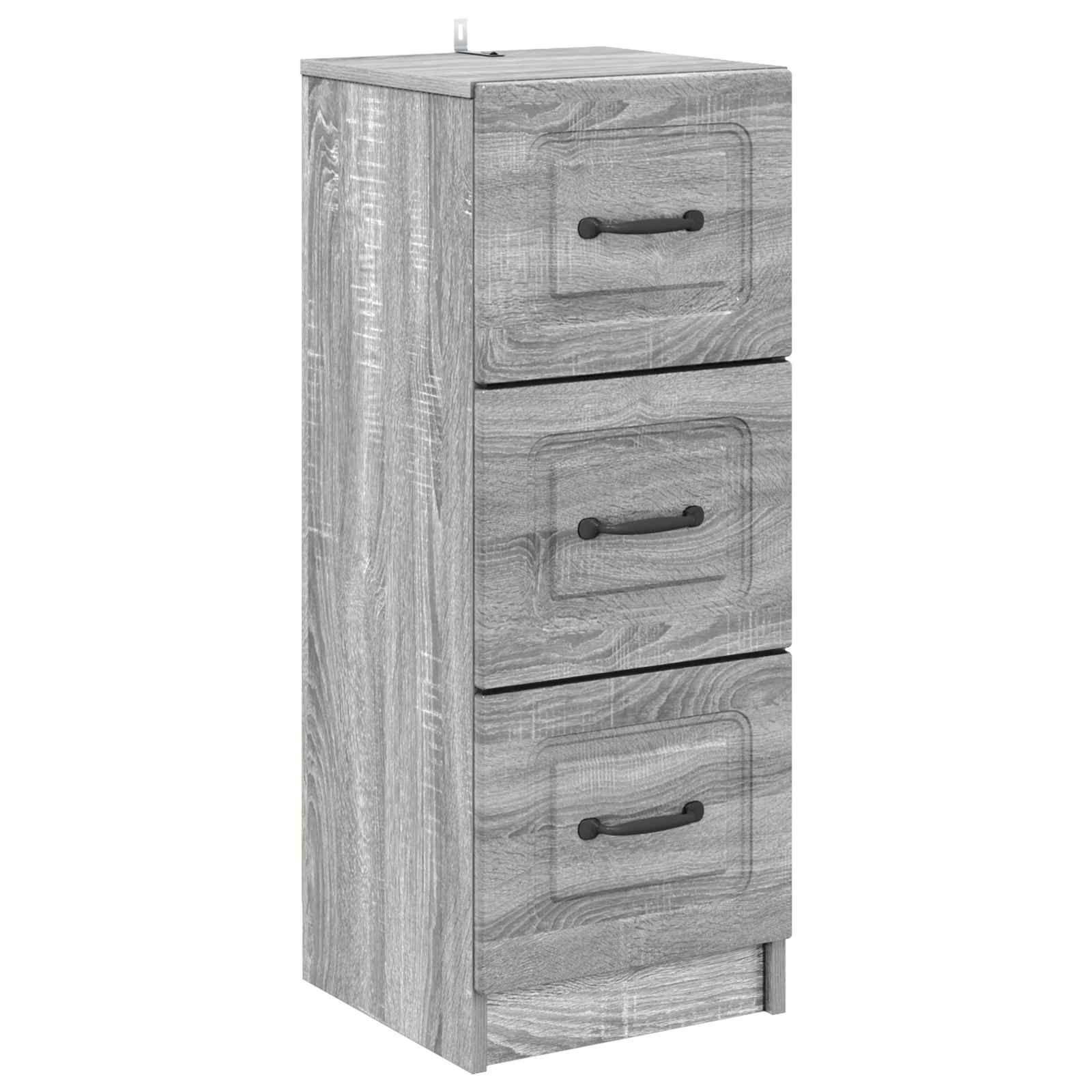 vidaXL Ladenkast Zwart 33 x 34,5 x 87 cm Bewerkt hout