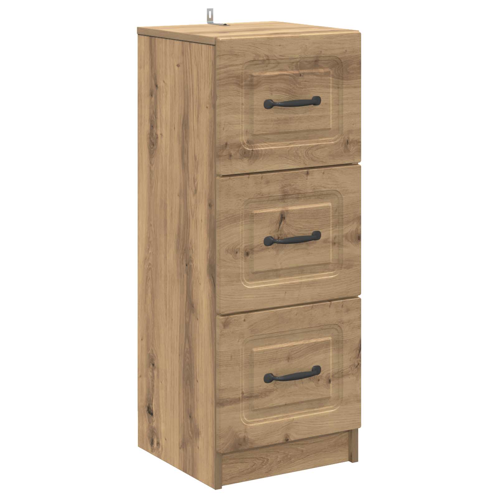 vidaXL Ladenkast Zwart 33 x 34,5 x 87 cm Bewerkt hout