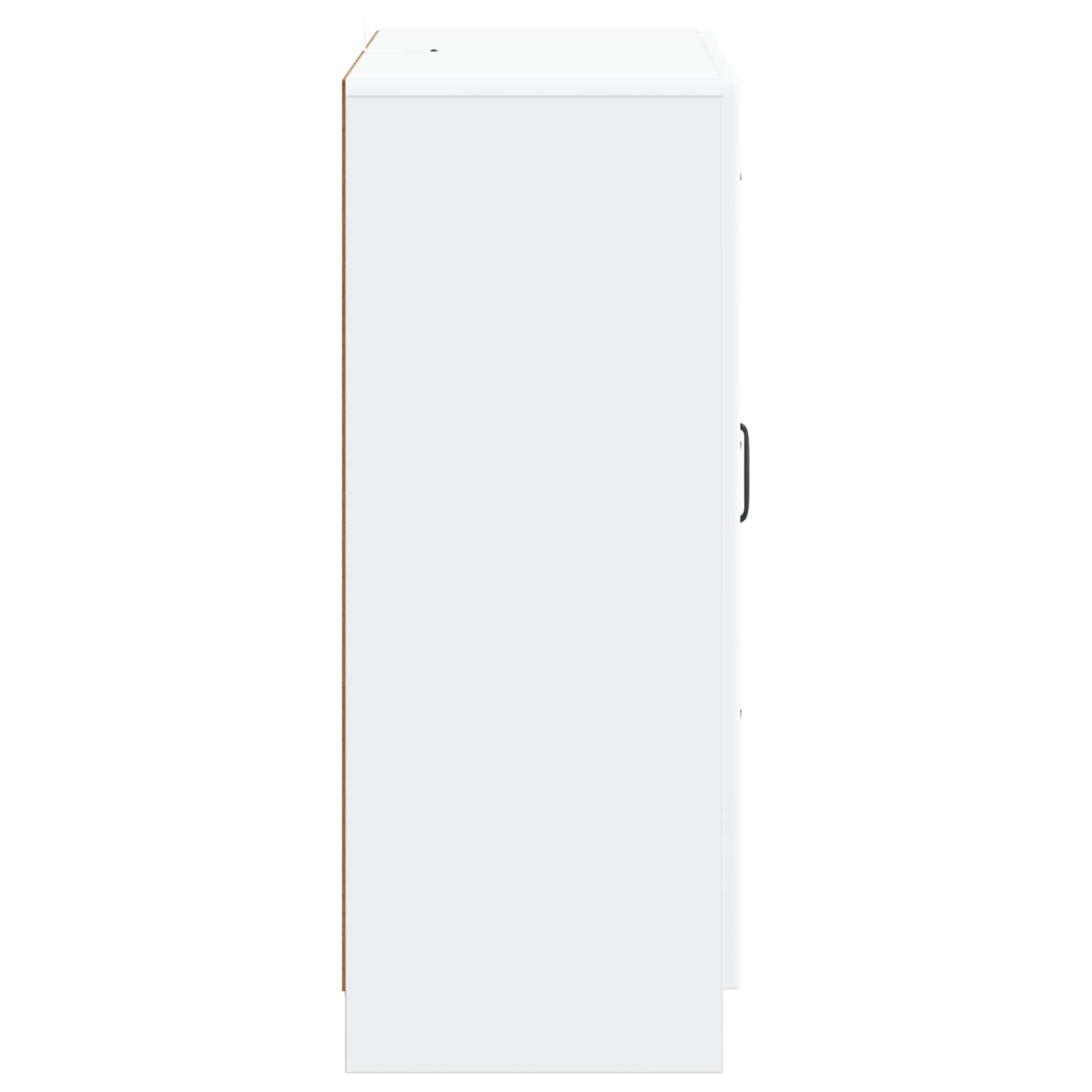 vidaXL Dressoir met lade Zwart 66 x 34,5 x 87 cm Bewerkt hout