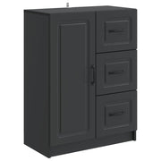 vidaXL Dressoir met lade Zwart 66 x 34,5 x 87 cm Bewerkt hout