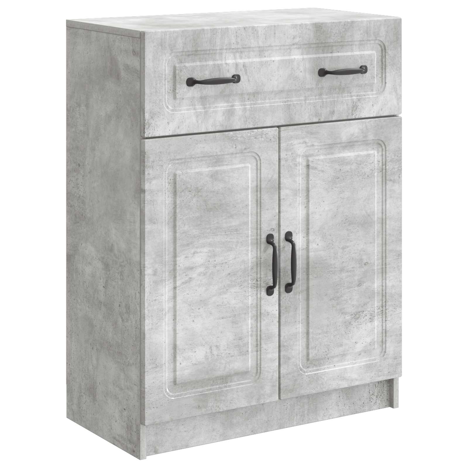 vidaXL Dressoir met lade Zwart 66 x 34,5 x 87 cm Bewerkt hout