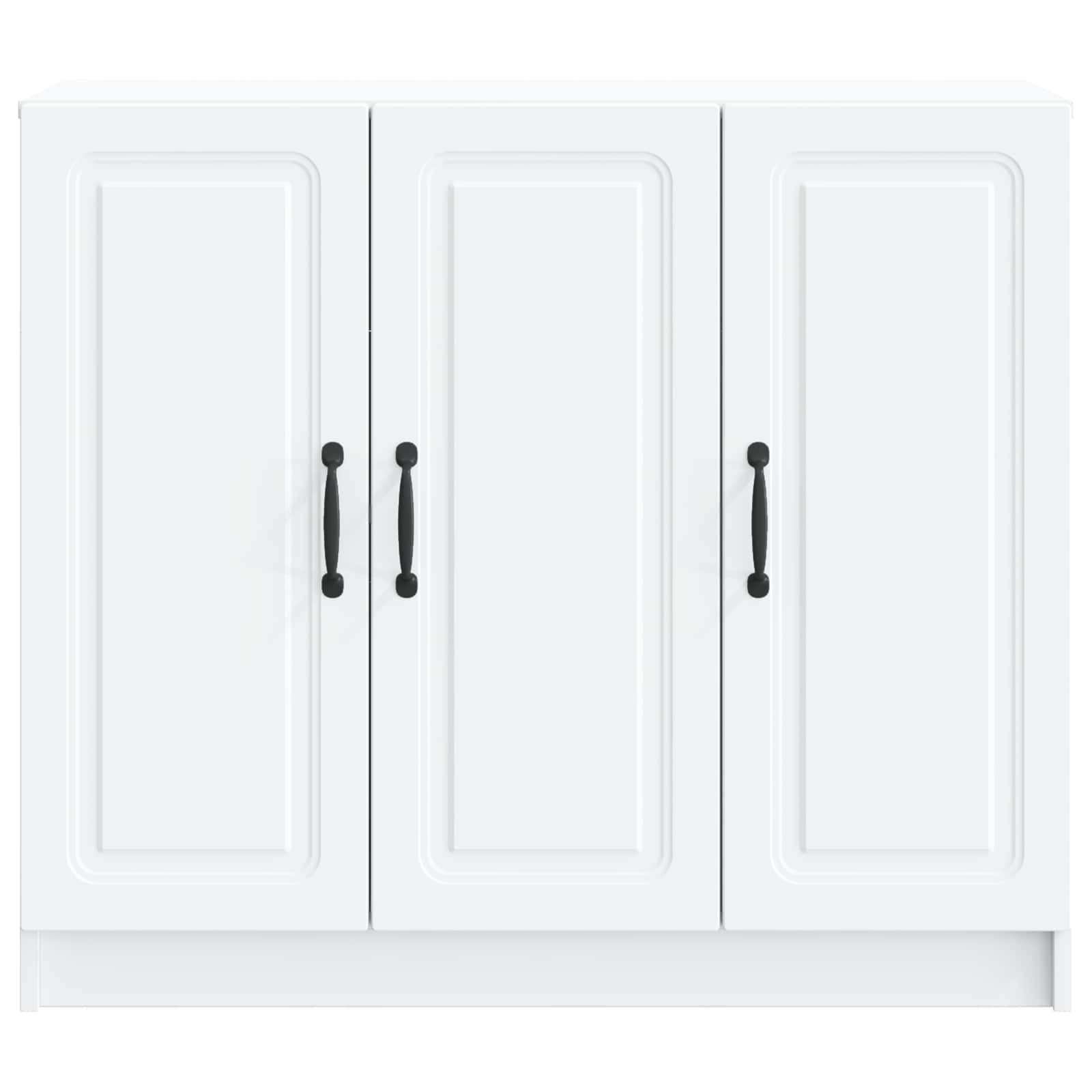 vidaXL Dressoir Zwart 89 x 34,5 x 77 cm Bewerkt hout