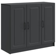 vidaXL Dressoir Zwart 89 x 34,5 x 77 cm Bewerkt hout