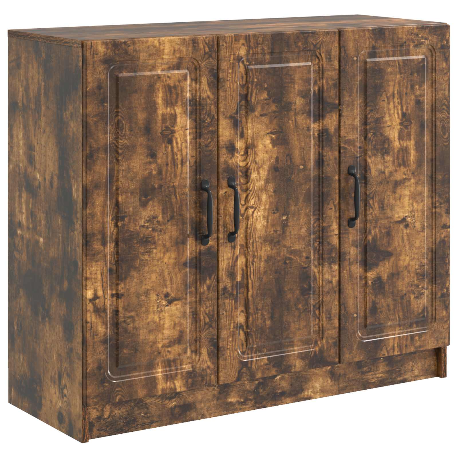 vidaXL Dressoir Zwart 89 x 34,5 x 77 cm Bewerkt hout