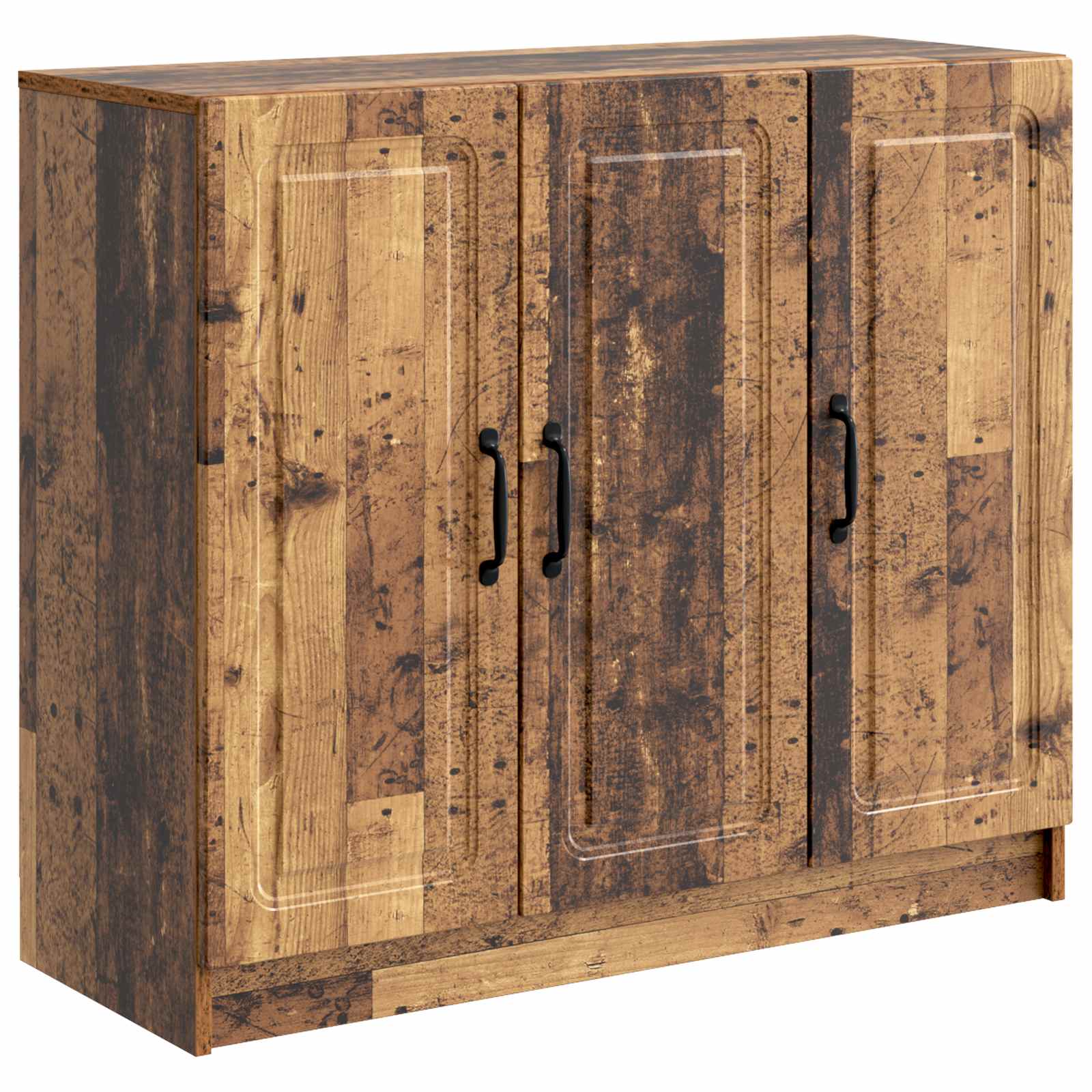 vidaXL Dressoir Zwart 89 x 34,5 x 77 cm Bewerkt hout
