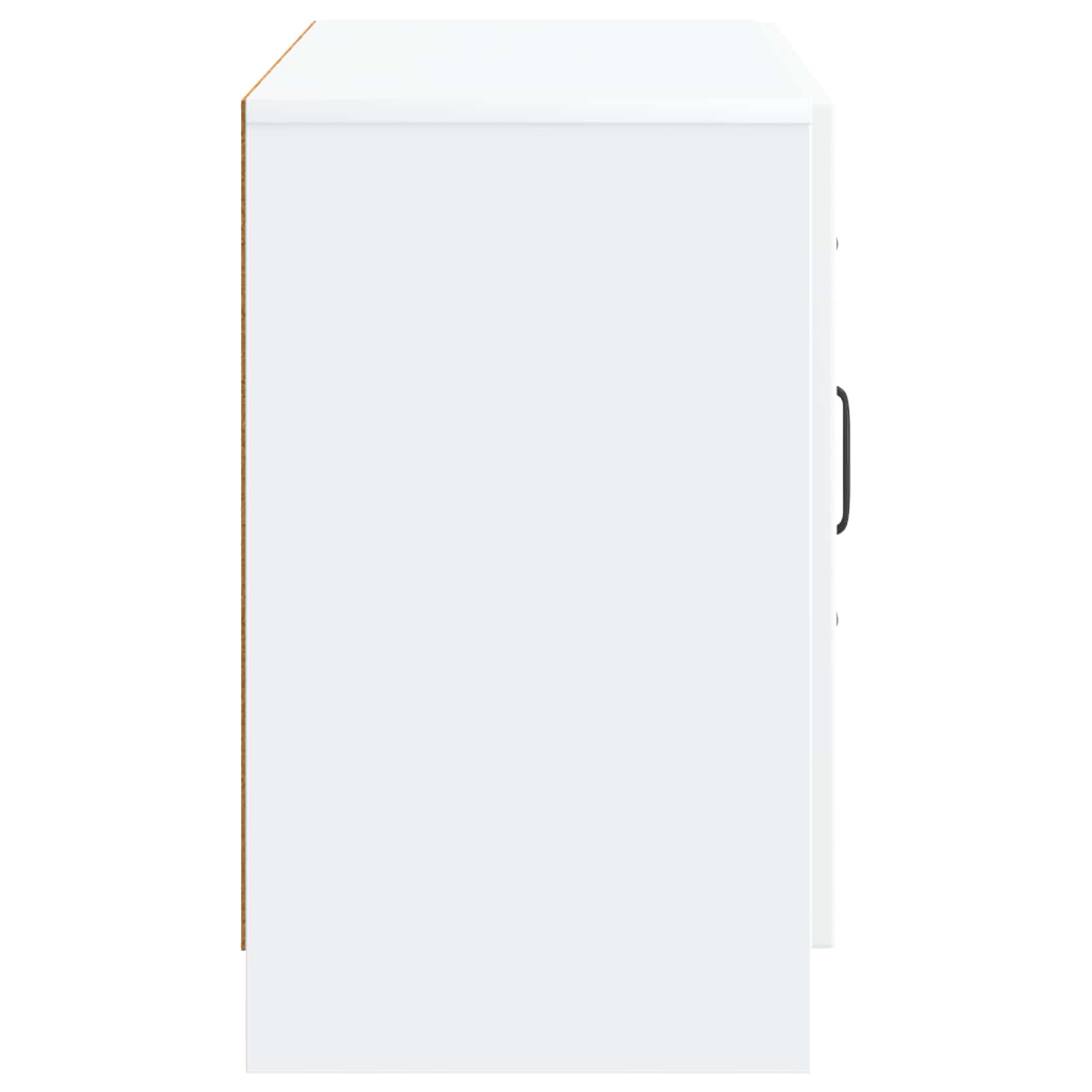 vidaXL Dressoir met lade Zwart 89 x 34,5 x 57 cm Bewerkt hout