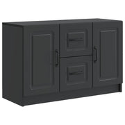 vidaXL Dressoir met lade Zwart 89 x 34,5 x 57 cm Bewerkt hout