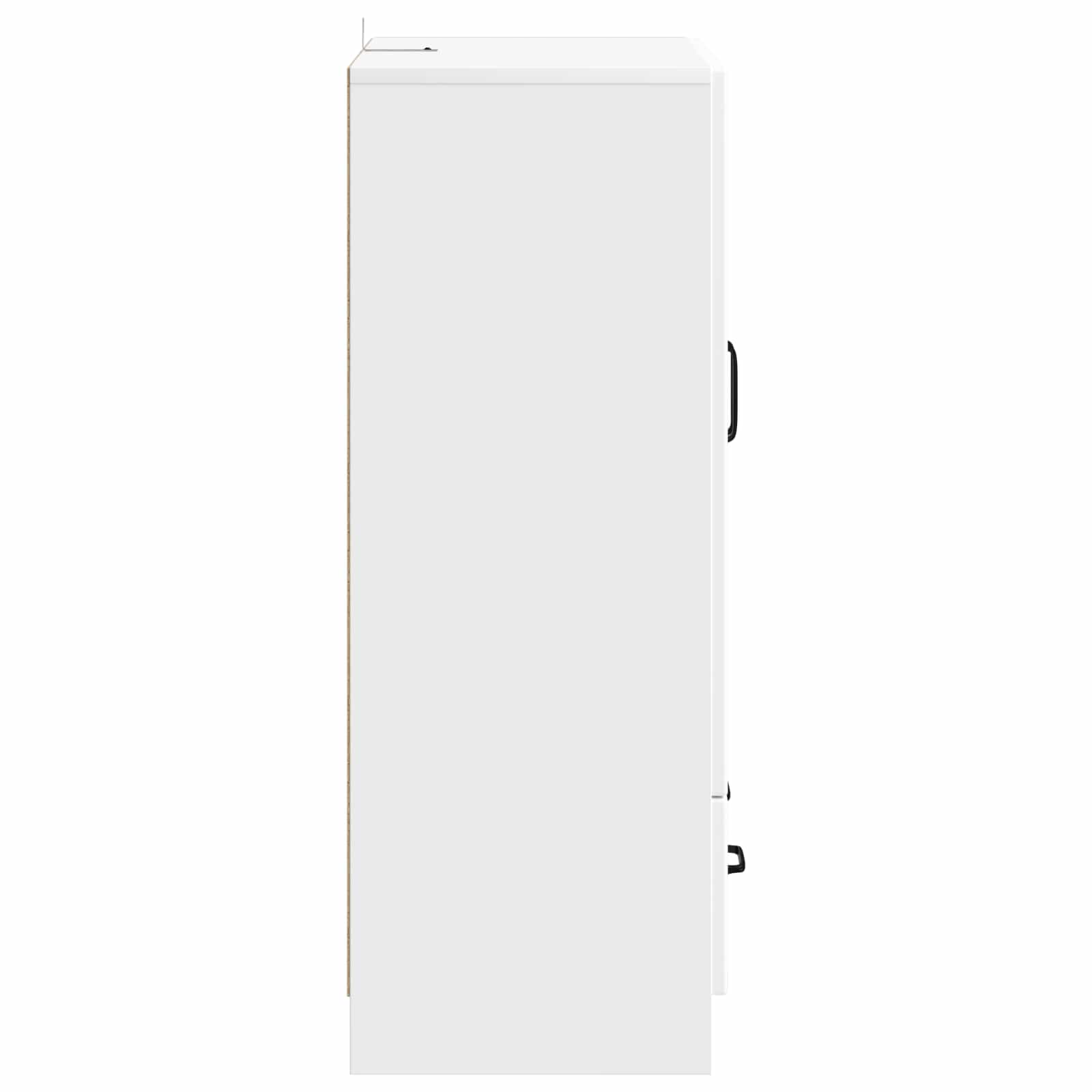 vidaXL Dressoir met lade Zwart 66 x 34,5 x 92 cm Bewerkt hout
