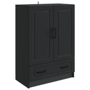 vidaXL Dressoir met lade Zwart 66 x 34,5 x 92 cm Bewerkt hout