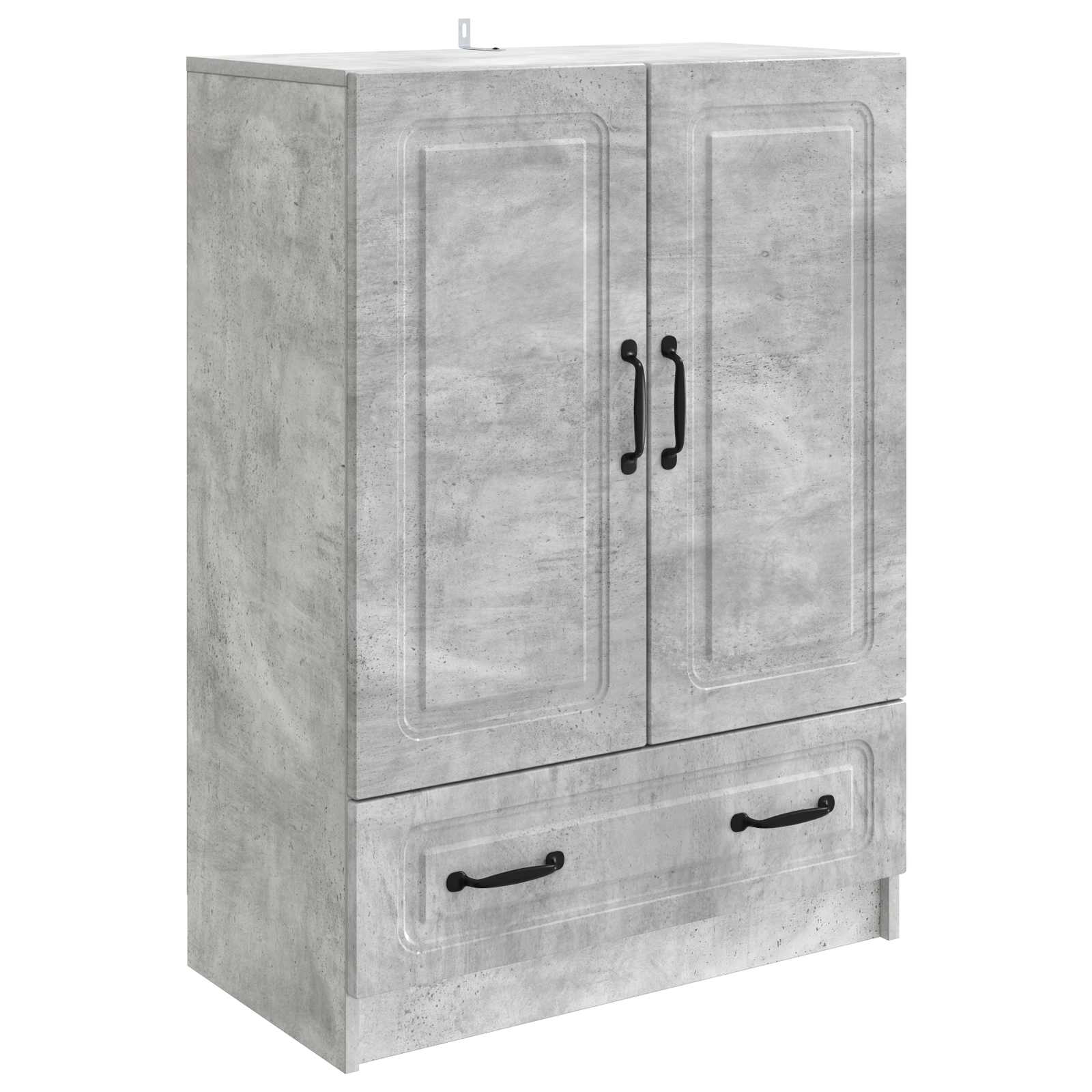 vidaXL Dressoir met lade Zwart 66 x 34,5 x 92 cm Bewerkt hout