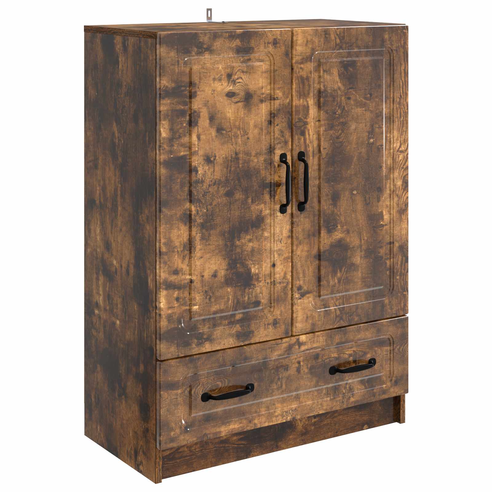 vidaXL Dressoir met lade Zwart 66 x 34,5 x 92 cm Bewerkt hout