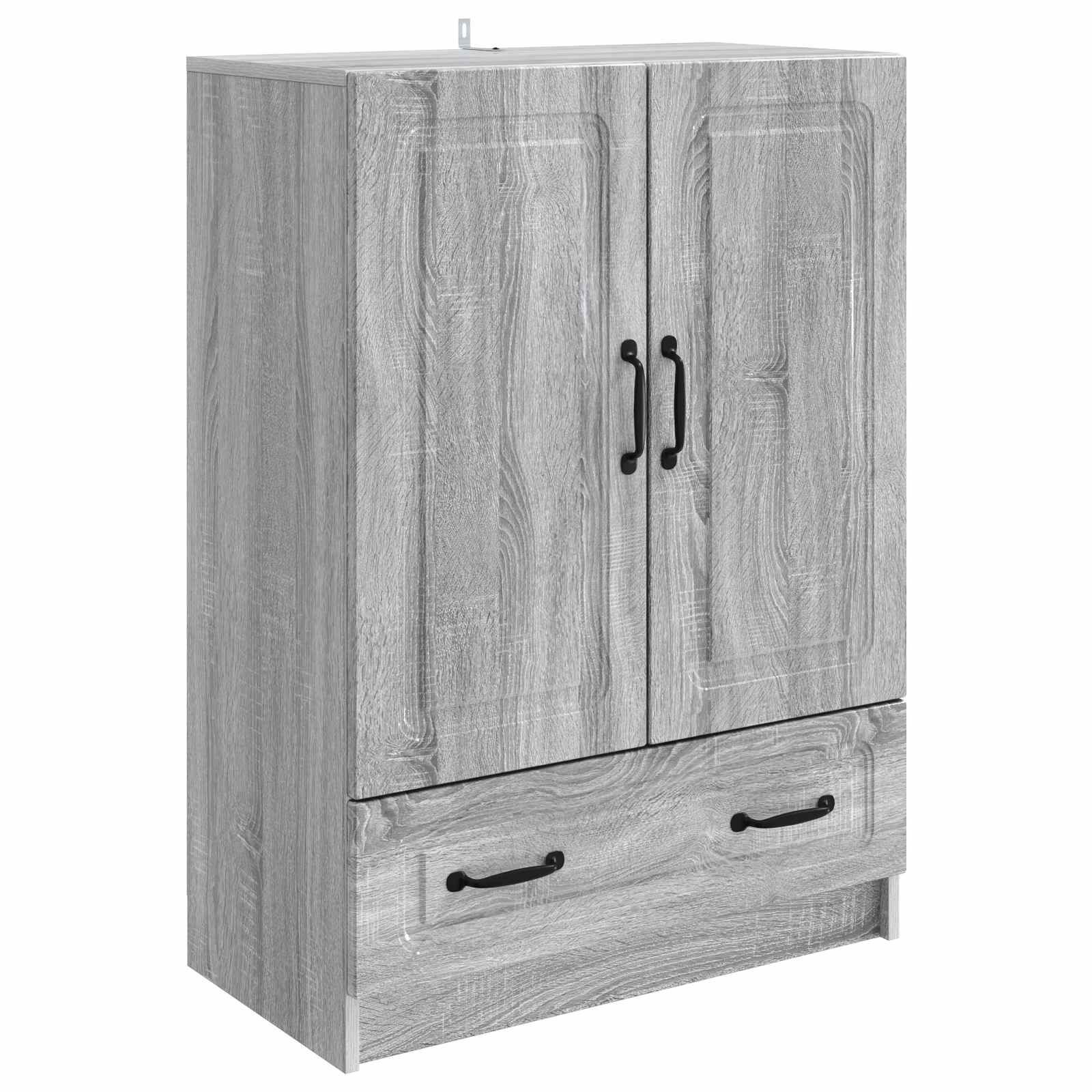 vidaXL Dressoir met lade Zwart 66 x 34,5 x 92 cm Bewerkt hout