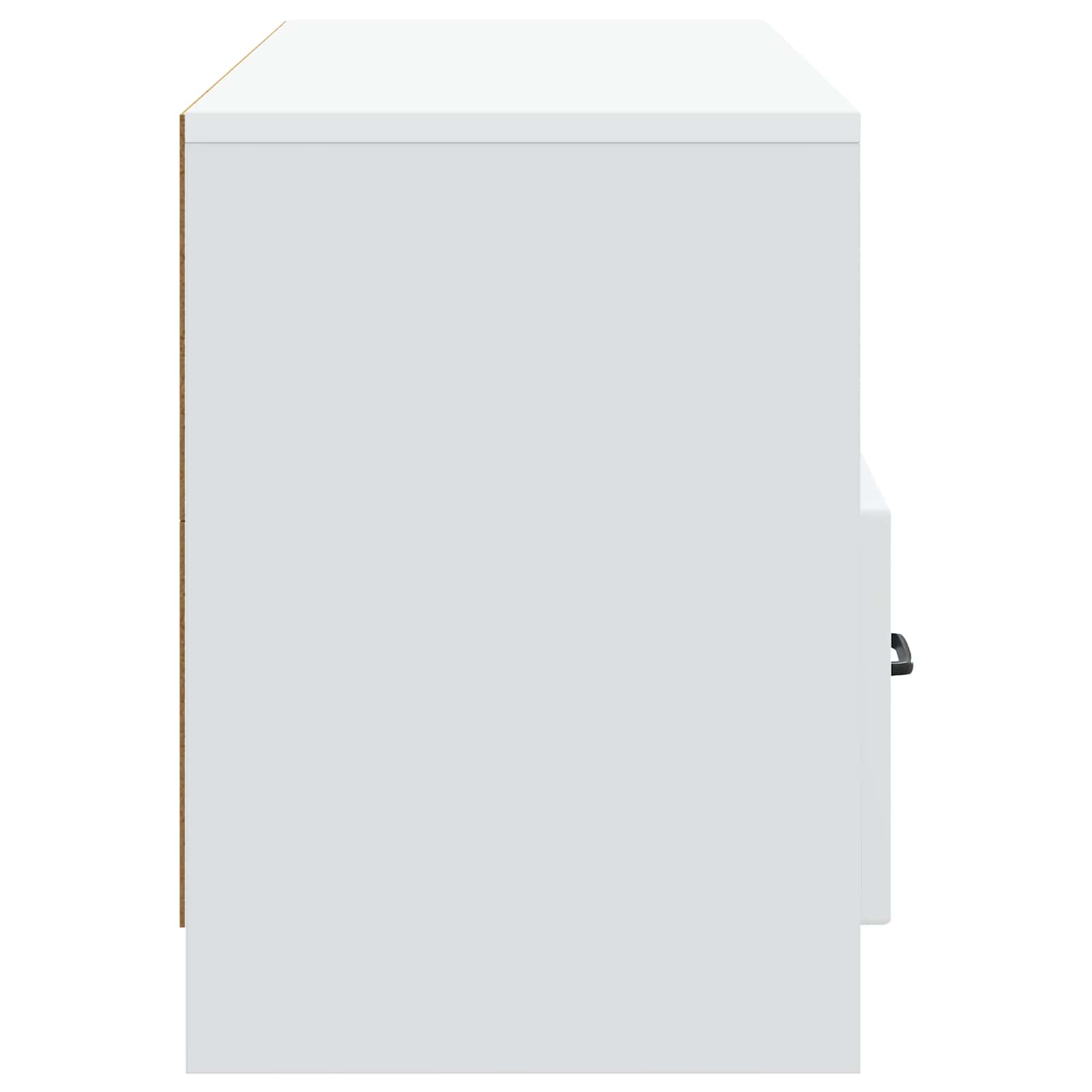 vidaXL TV-kast met lade Zwart 102 x 34,5 x 47 cm Bewerkt hout