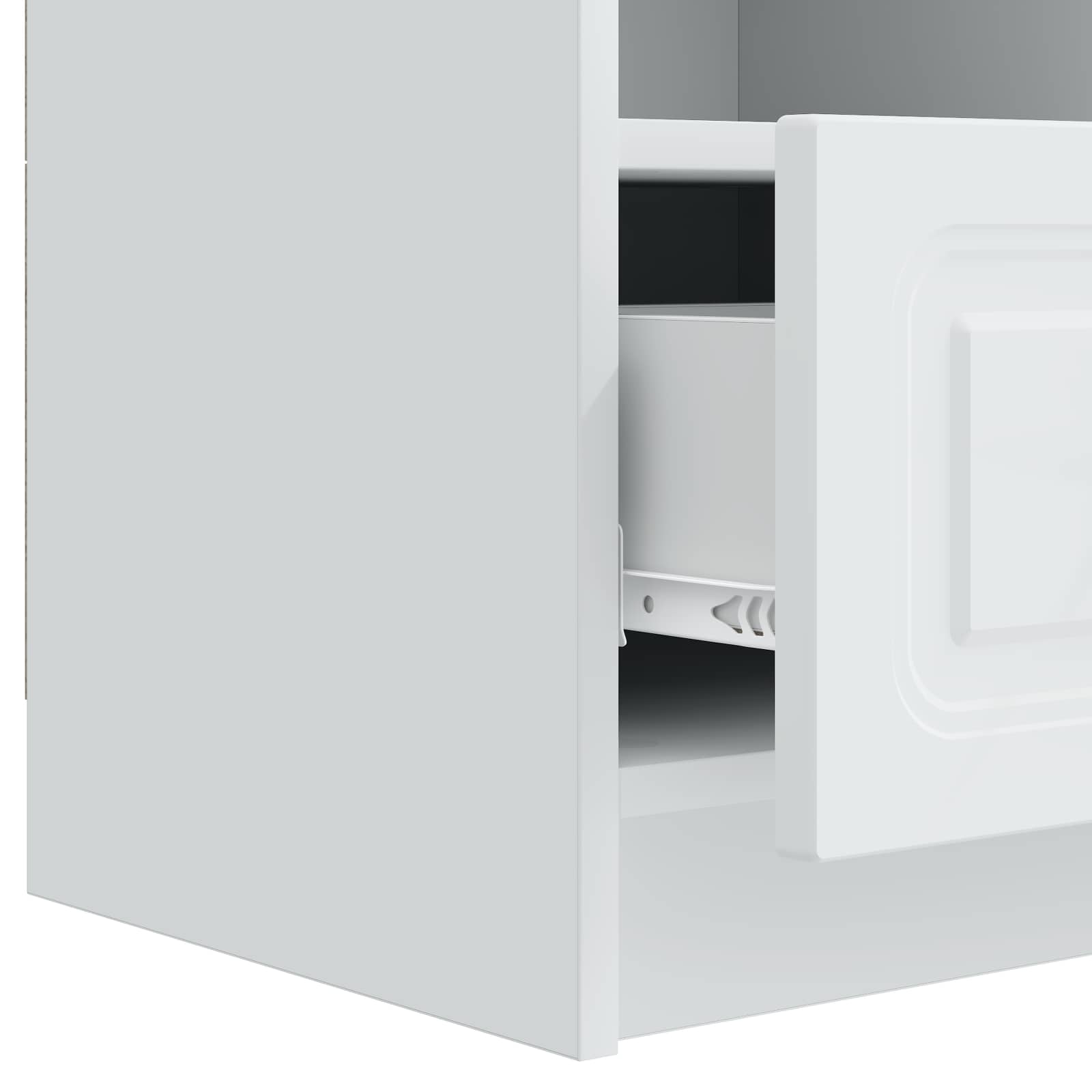 vidaXL TV-kast met lade Zwart 102 x 34,5 x 47 cm Bewerkt hout
