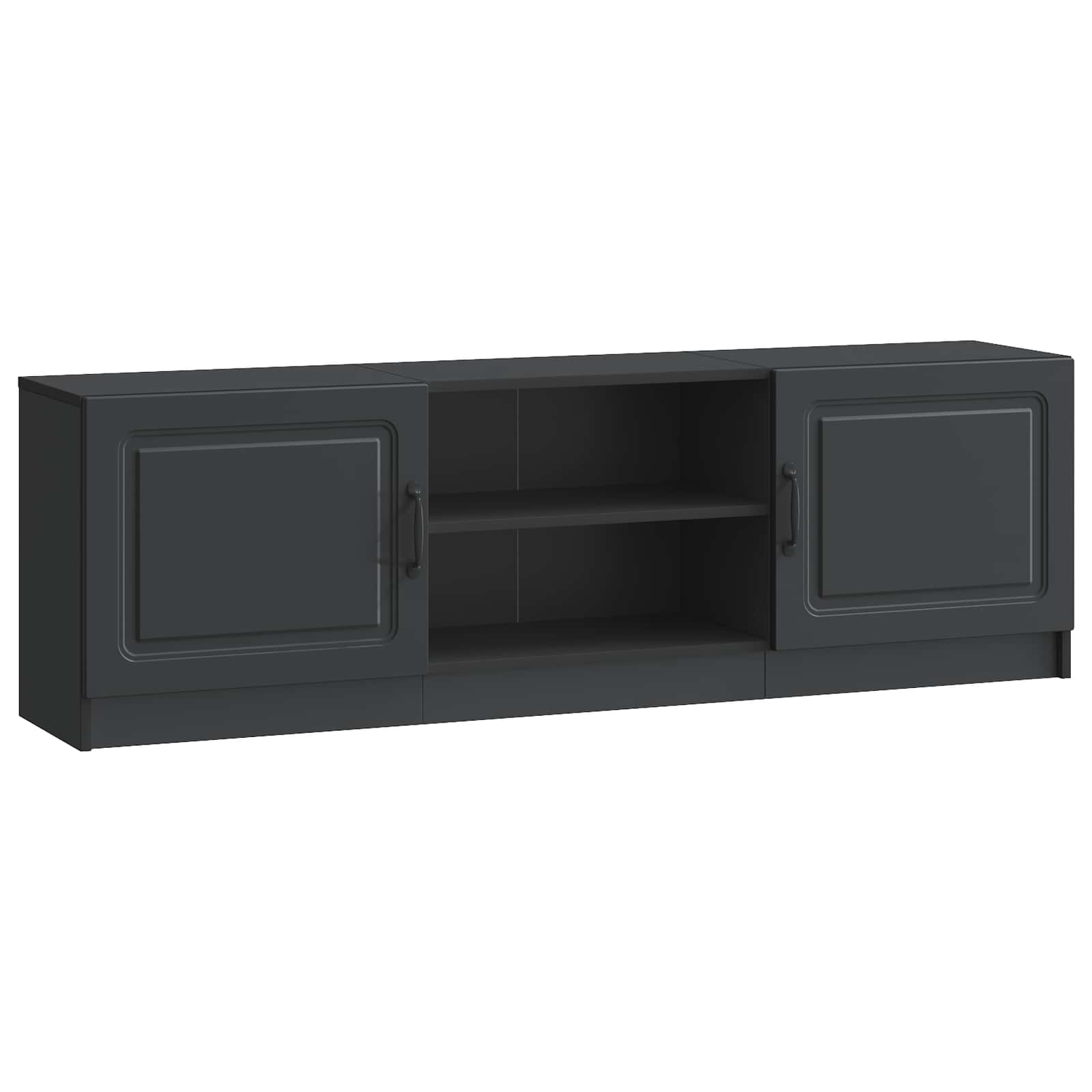 vidaXL TV-kast Zwart 150 x 31 x 47 cm Bewerkt hout