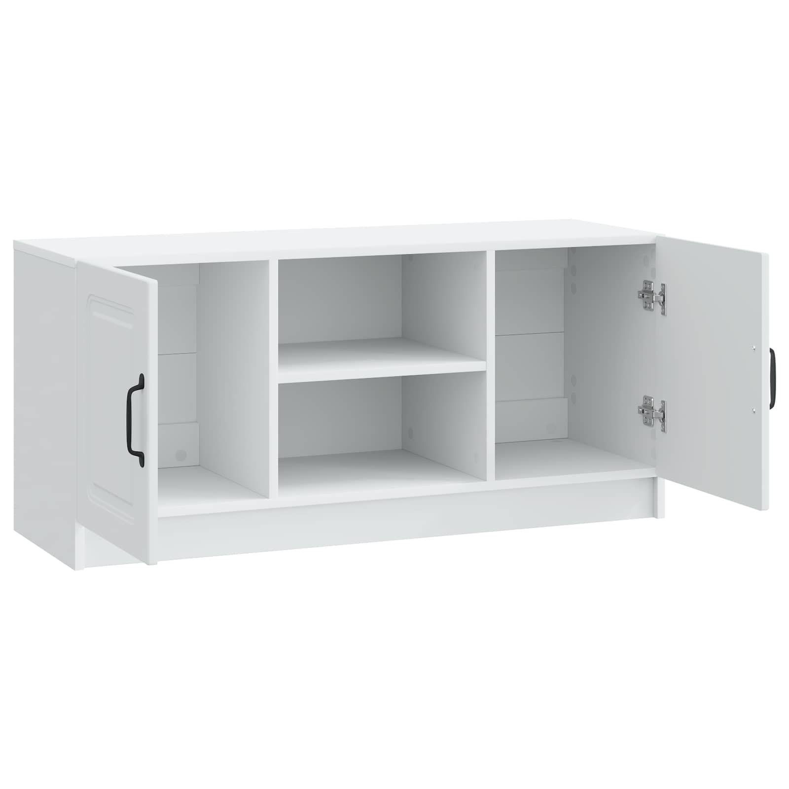vidaXL TV-kast Zwart 102 x 34,5 x 47 cm Bewerkt hout