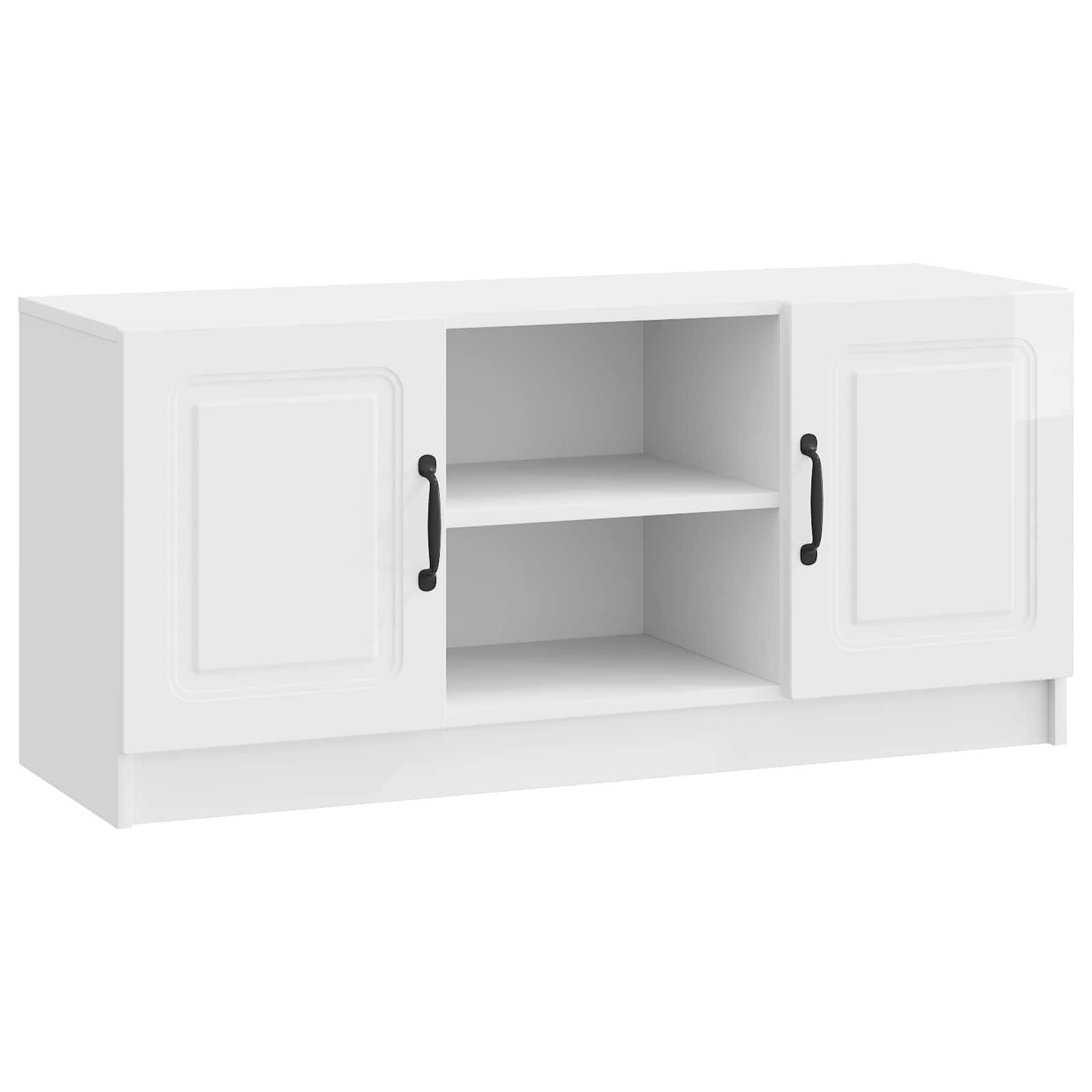 vidaXL TV-kast Zwart 102 x 34,5 x 47 cm Bewerkt hout