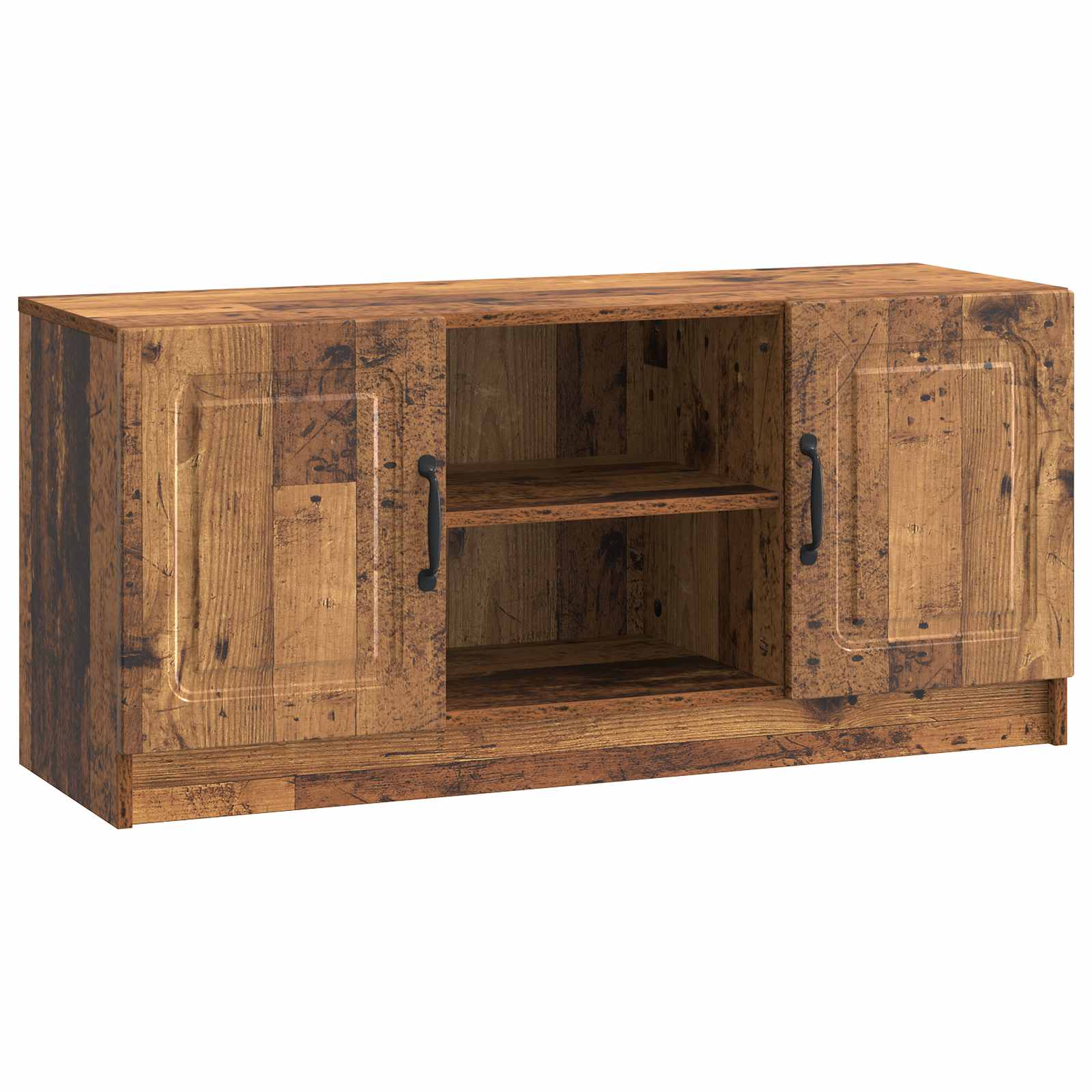 vidaXL TV-kast Zwart 102 x 34,5 x 47 cm Bewerkt hout