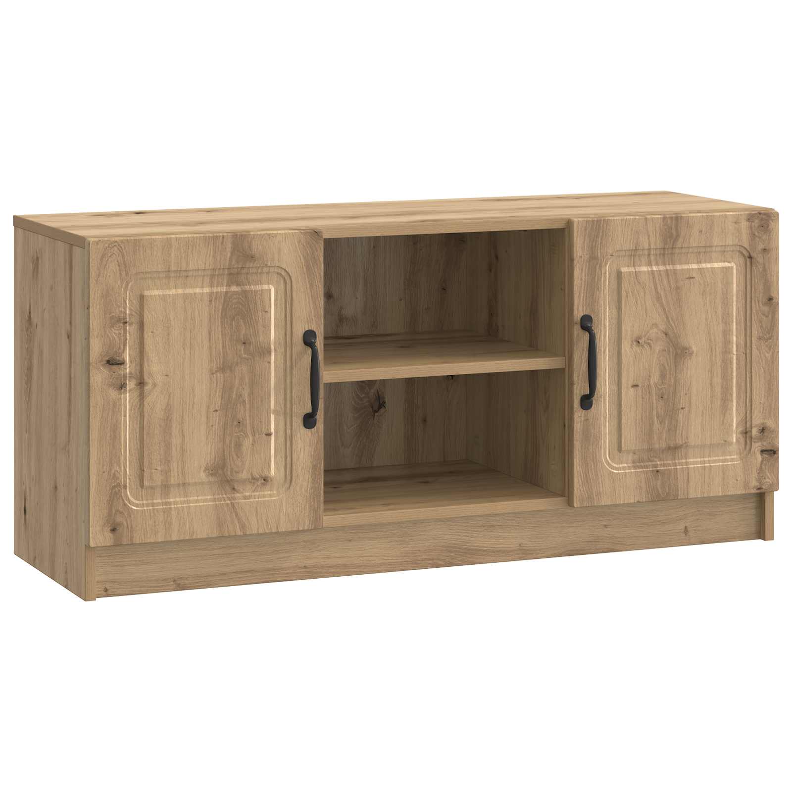 vidaXL TV-kast Zwart 102 x 34,5 x 47 cm Bewerkt hout