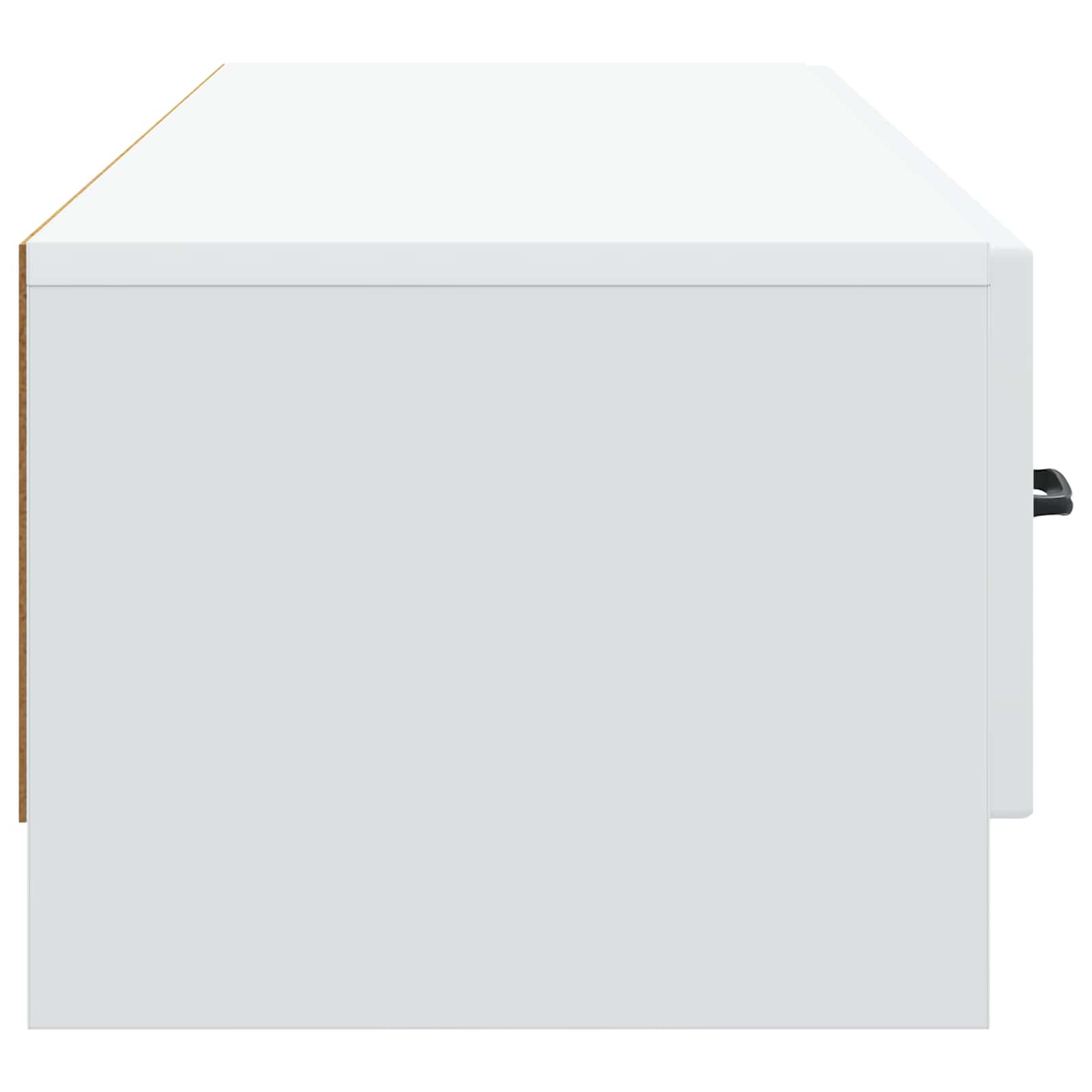 vidaXL TV-kast met lade Zwart 147 x 34,5 x 27 cm Bewerkt hout